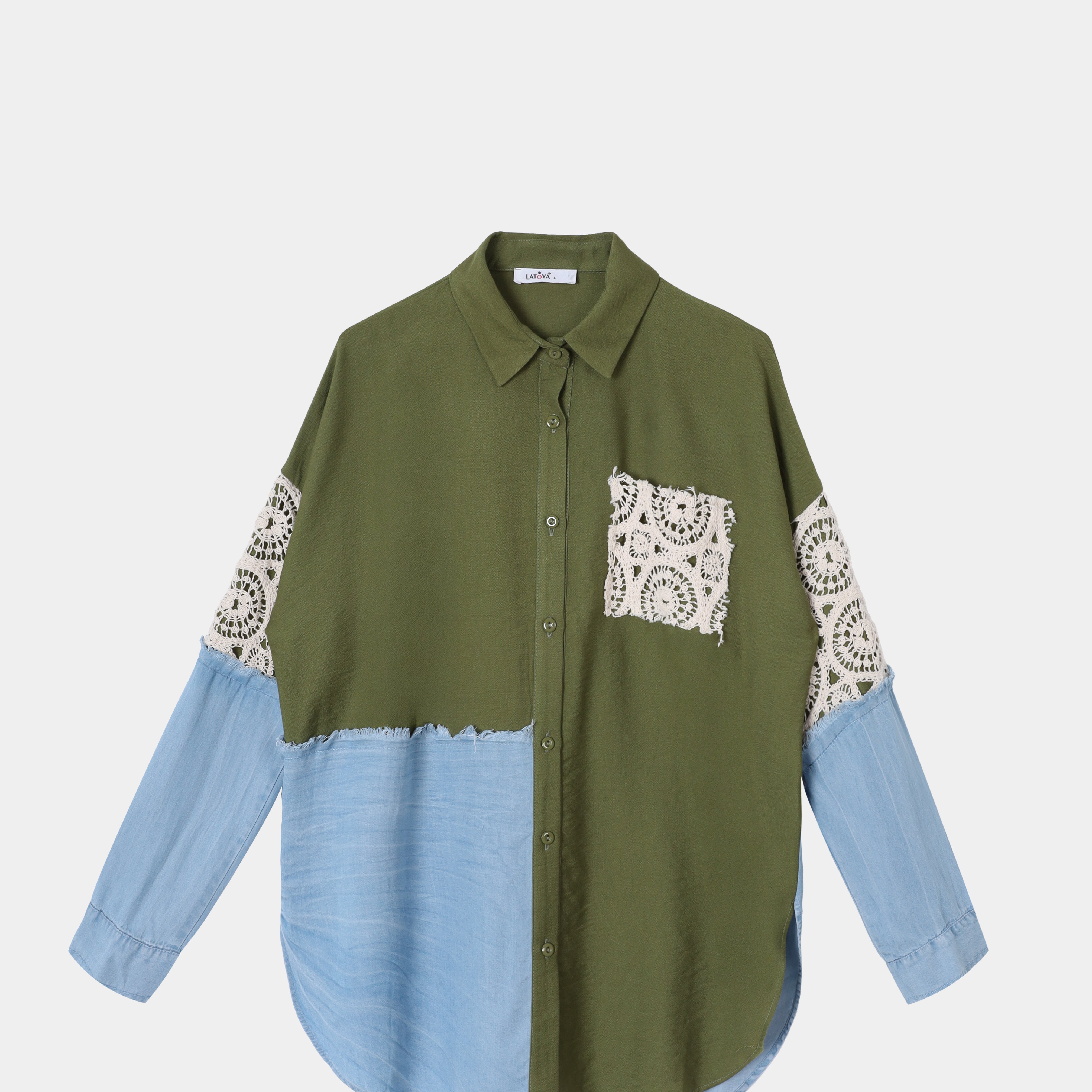 Asymmetrical Long-Sleeve Shirt s15475126