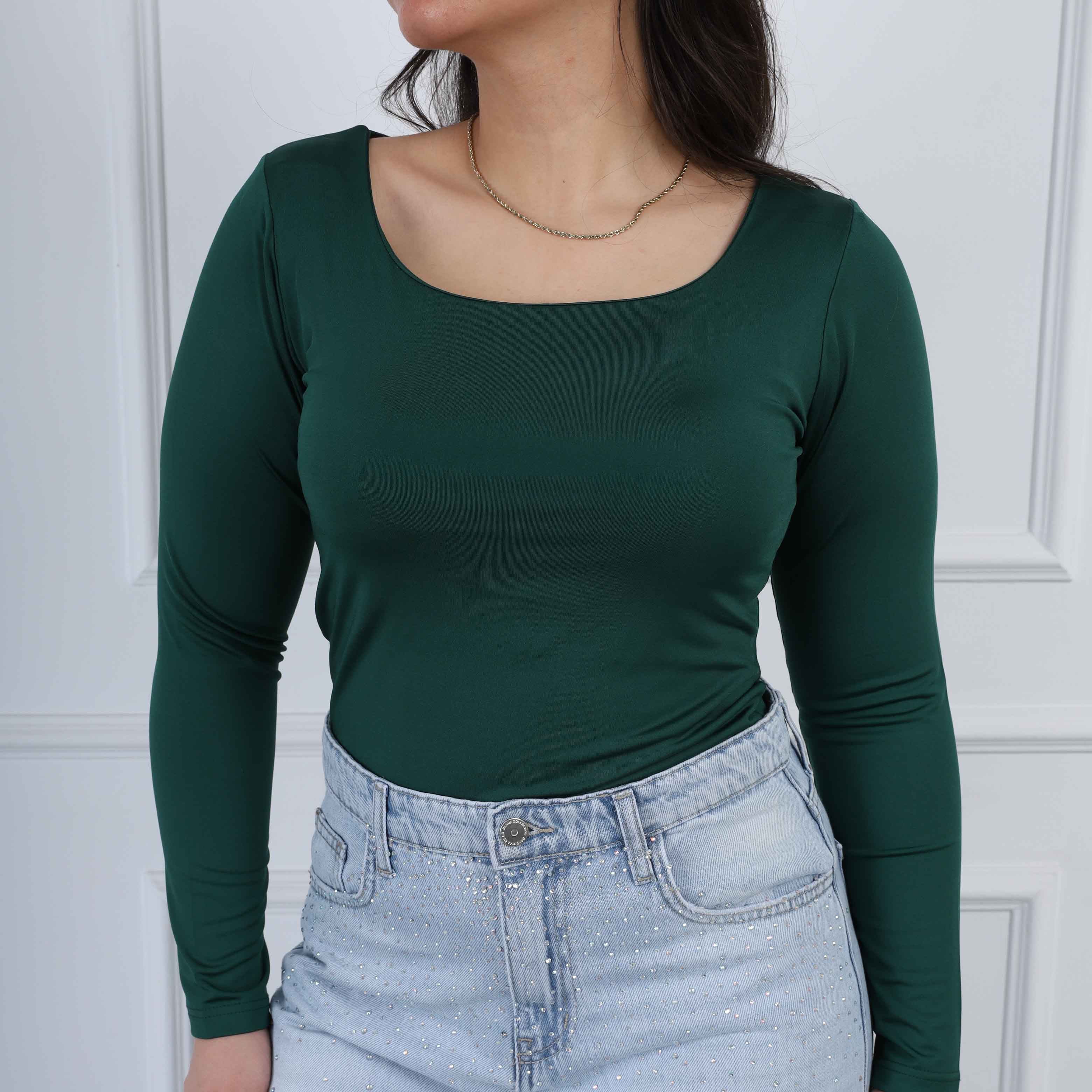 Cropped Scoop-Neck Tee s9431000