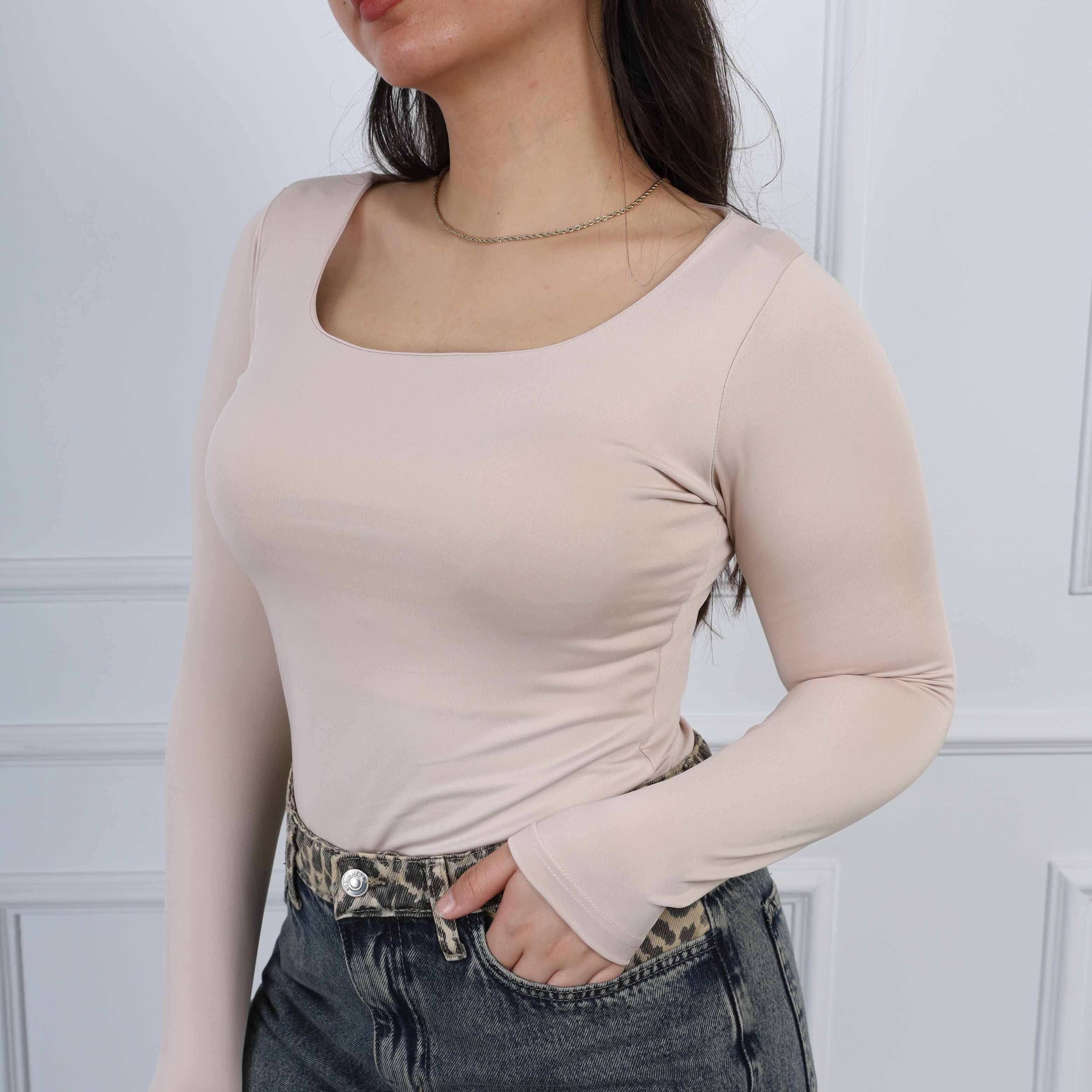 Cropped Scoop-Neck Tee s9431000