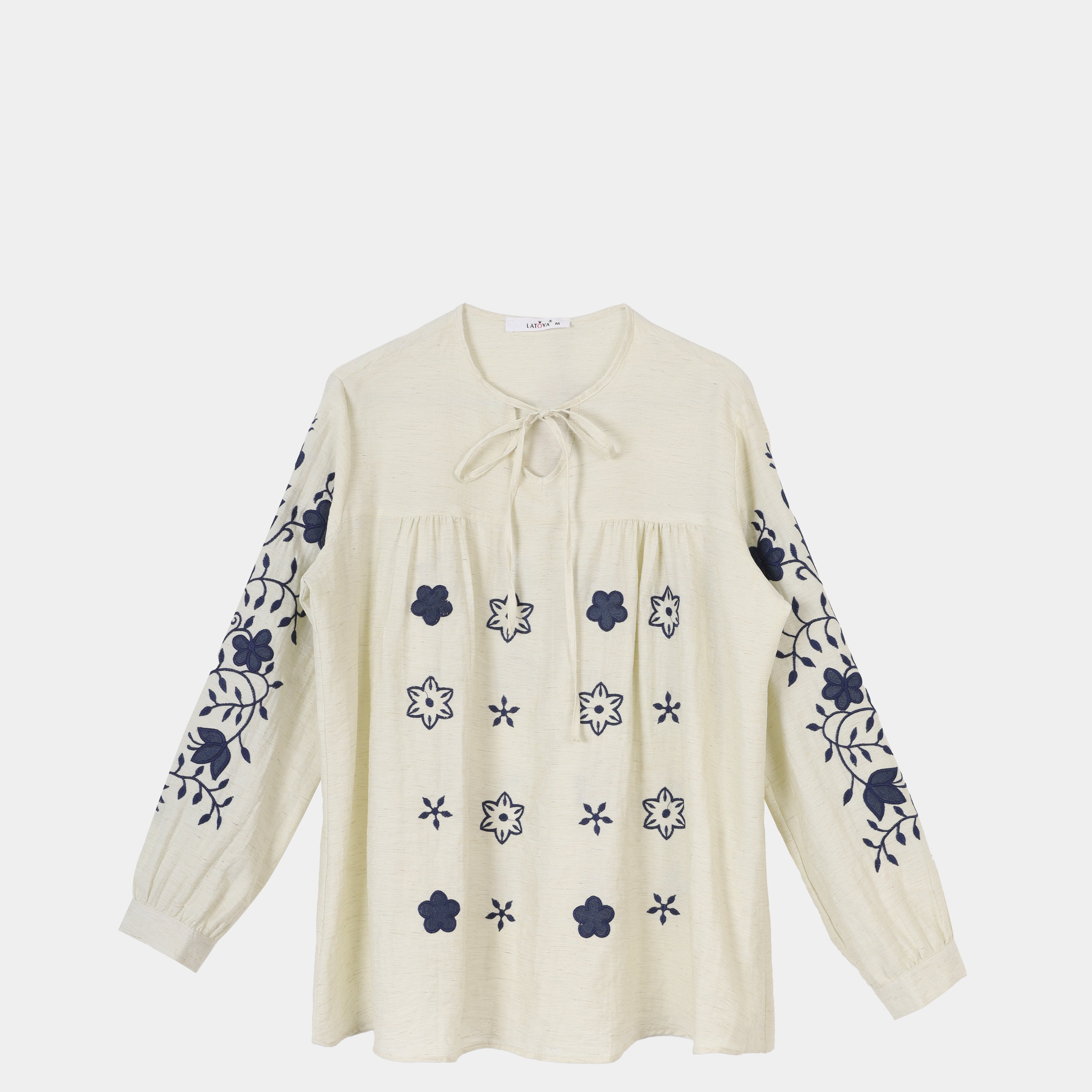 Floral Linen Blouse s15601054