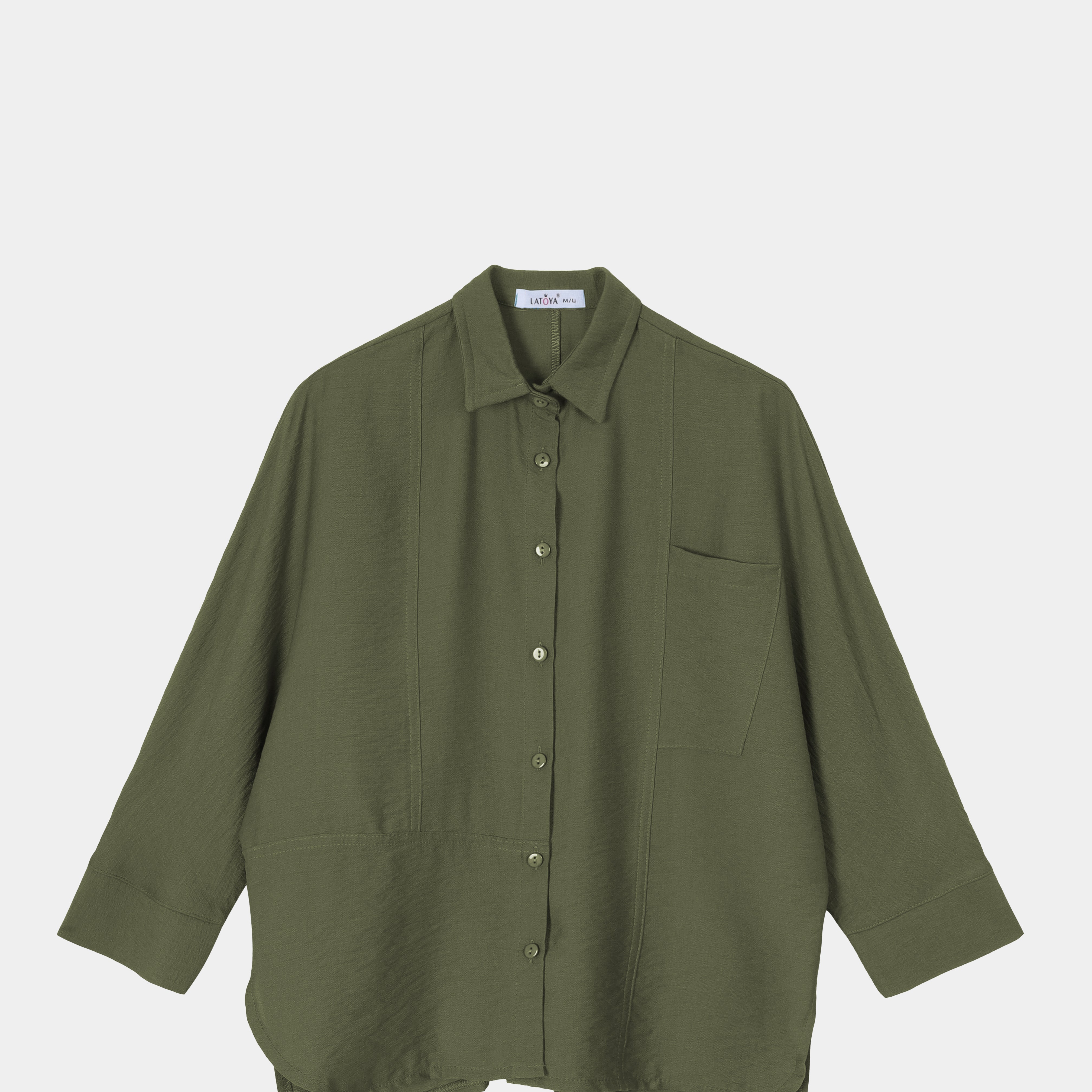Oversized Plain Shirt s1564415