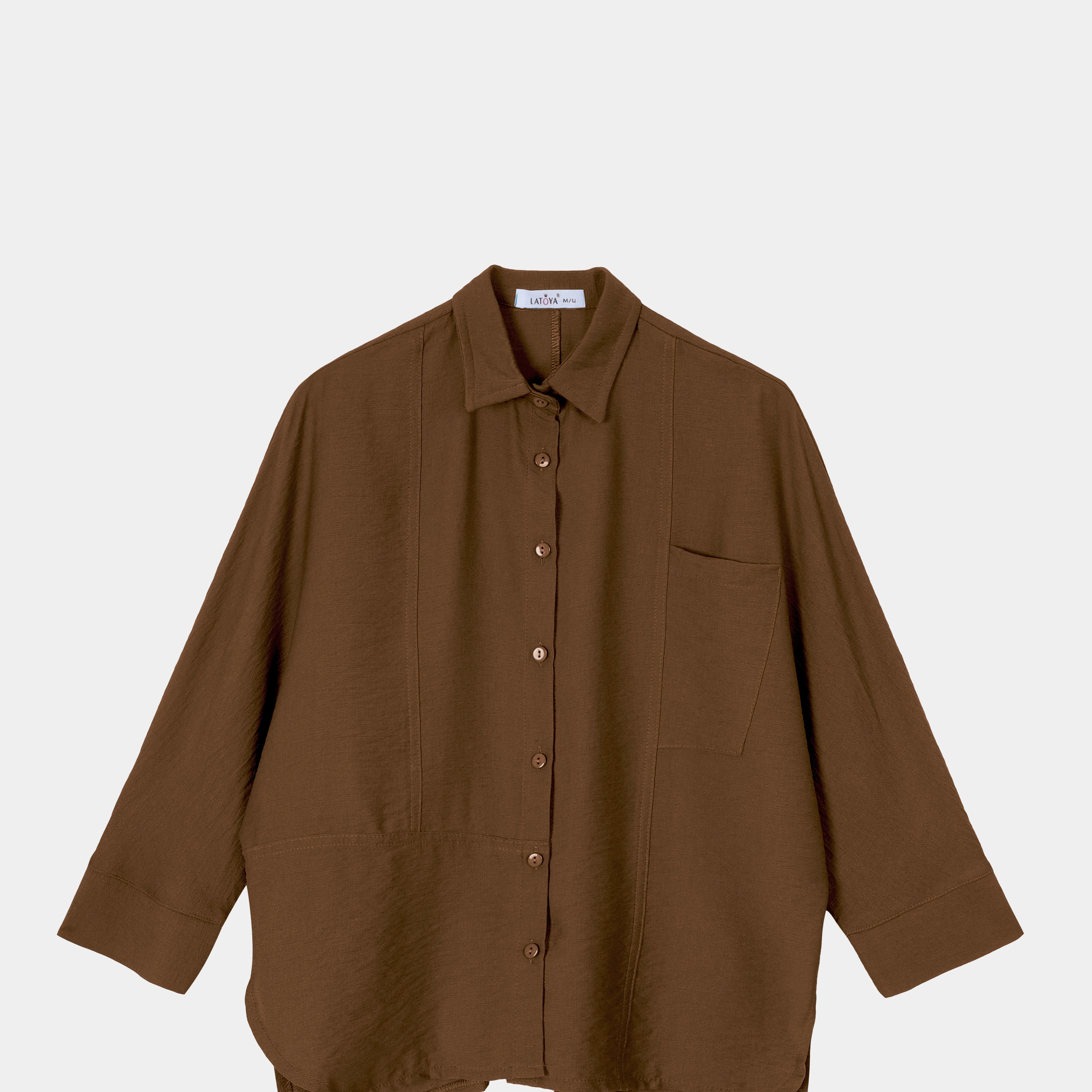 Oversized Plain Shirt s1564415