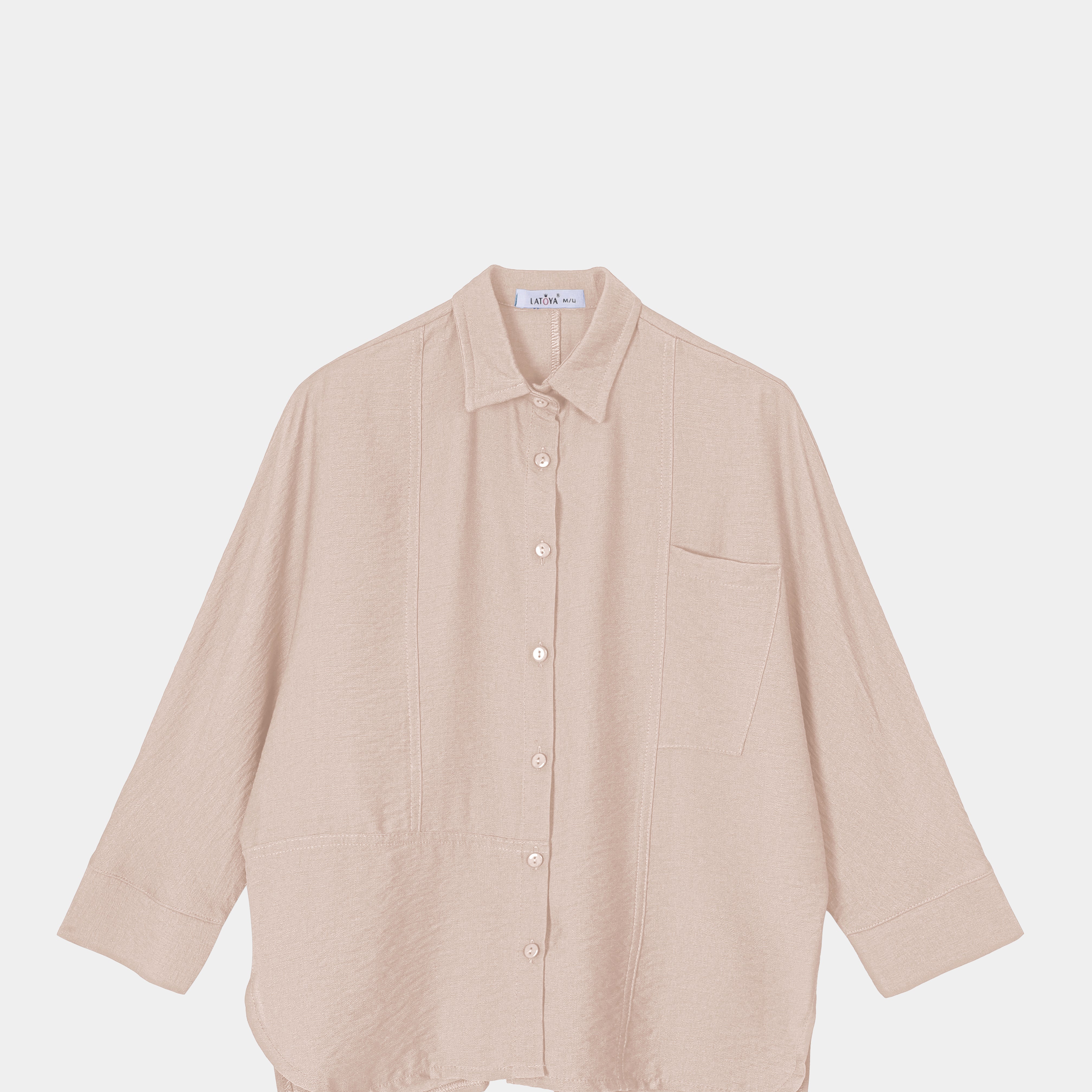 Oversized Plain Shirt s1564415