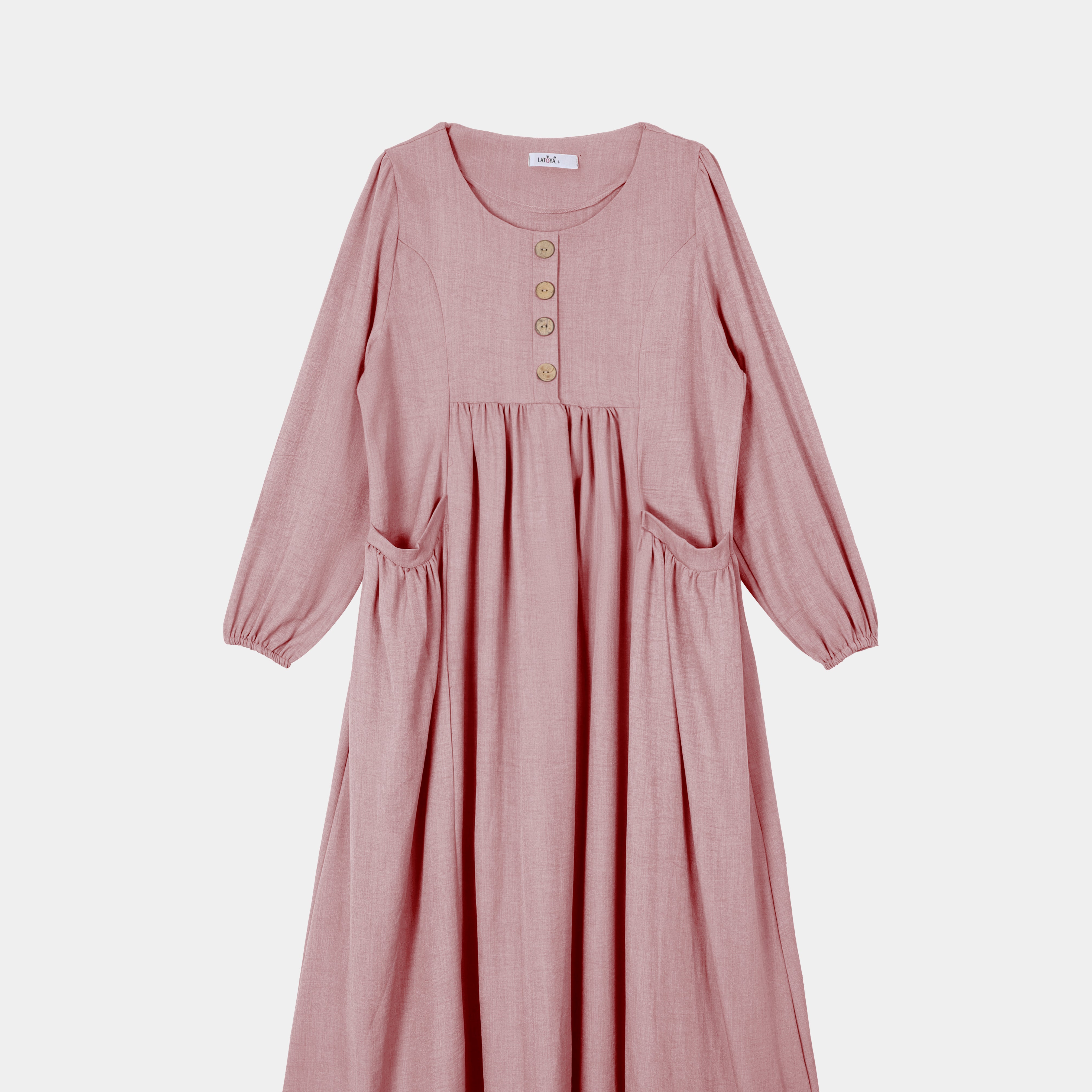 Casual Flowing Dress with Side Pockets s1564526