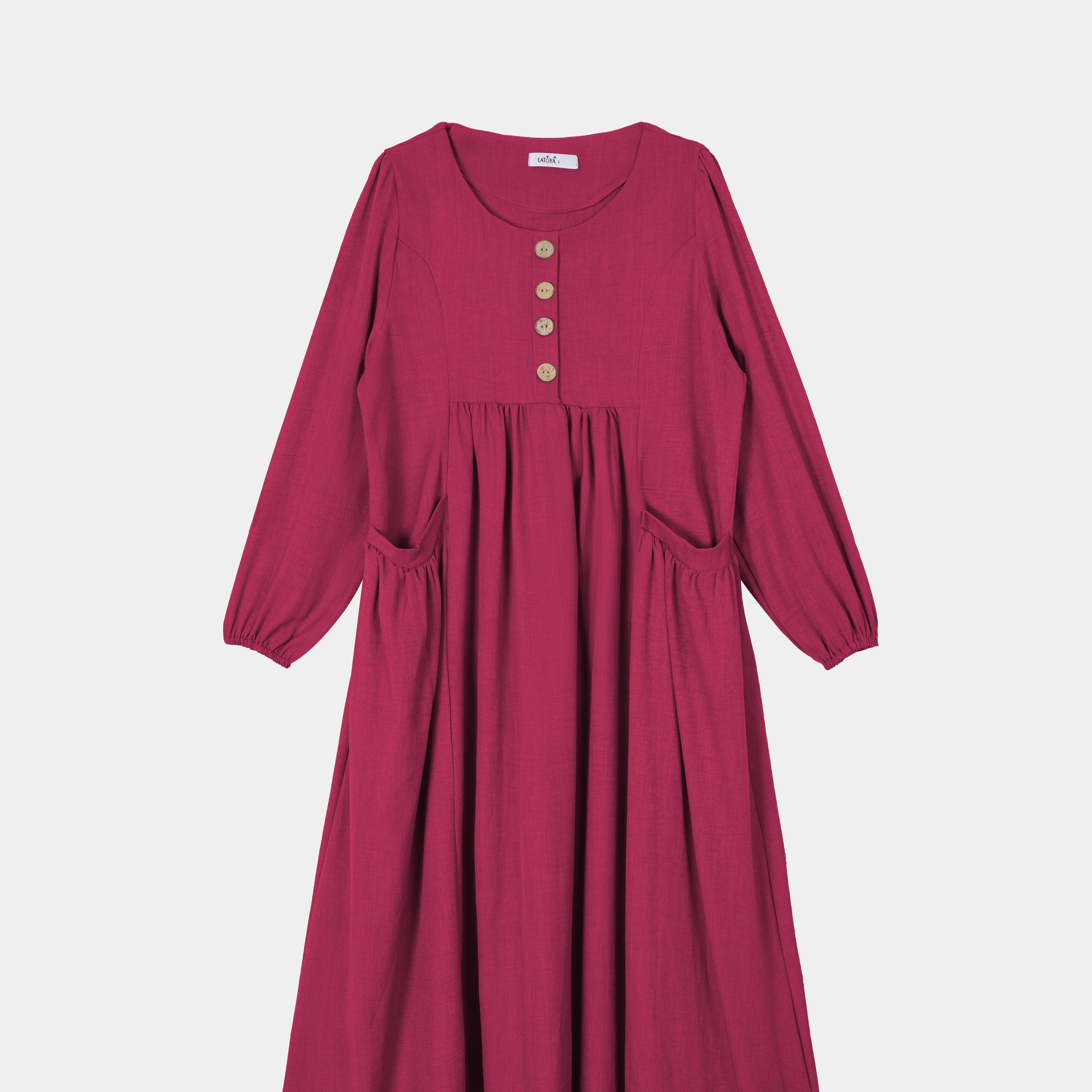 Casual Flowing Dress with Side Pockets s1564526