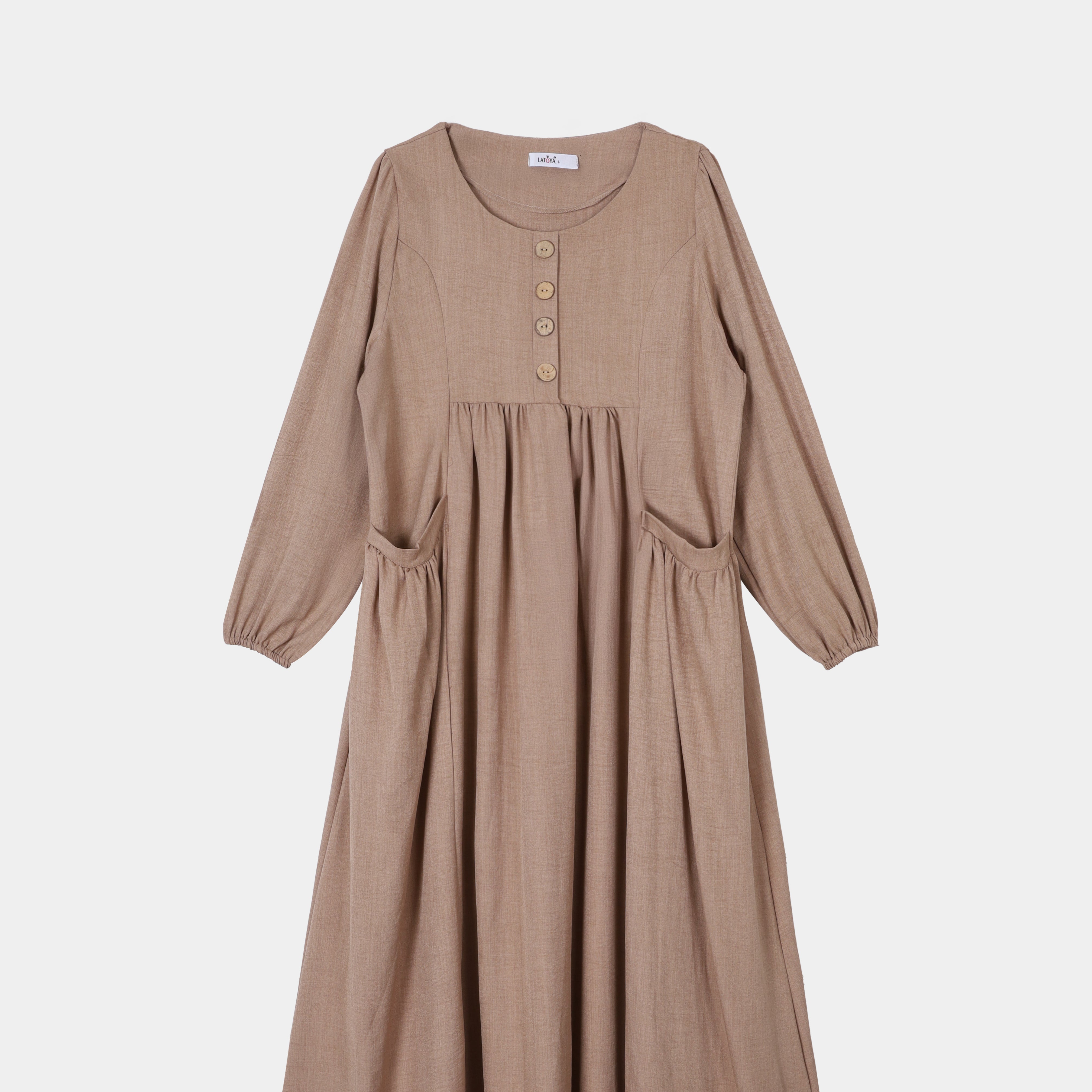 Casual Flowing Dress with Side Pockets s1564526
