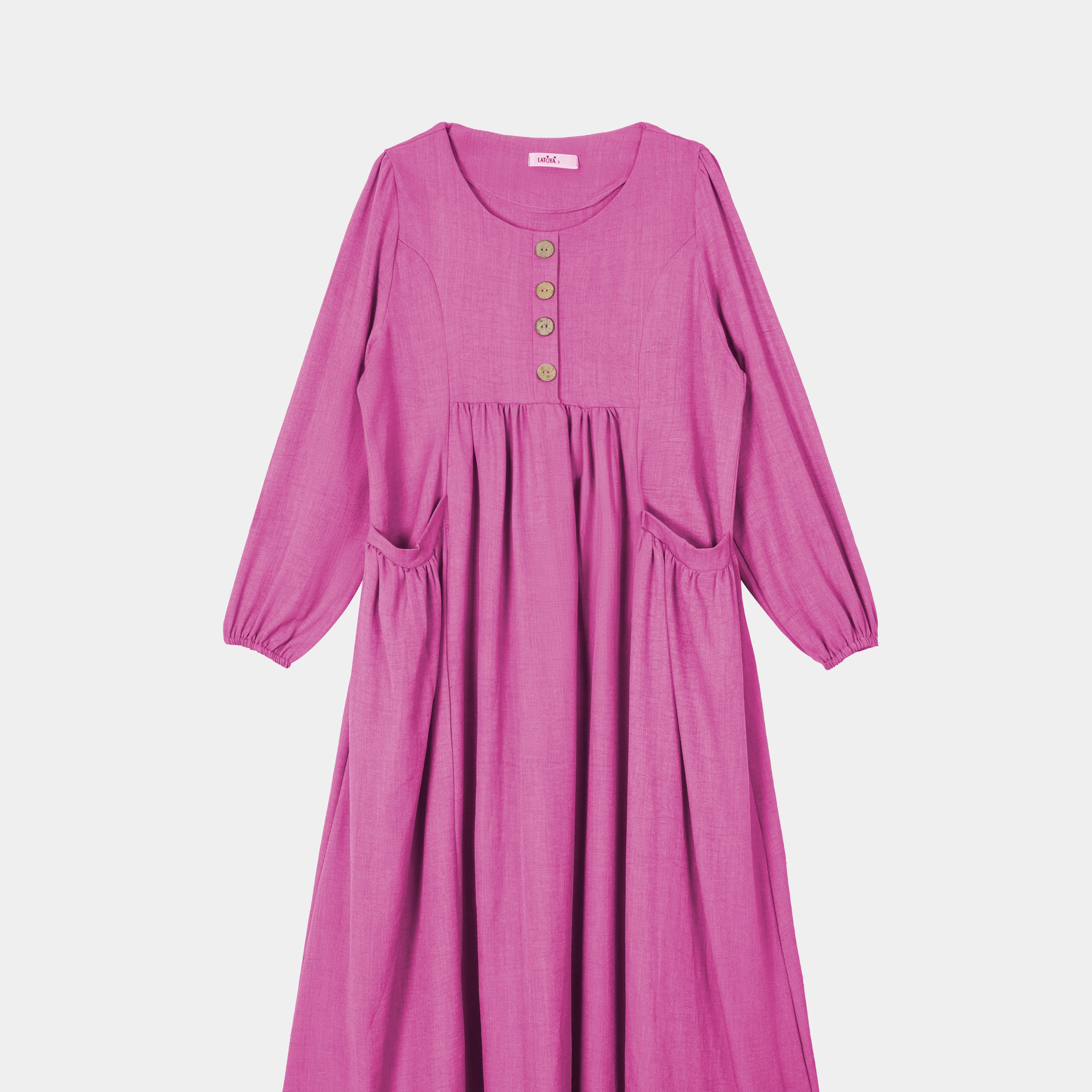 Casual Flowing Dress with Side Pockets s1564526