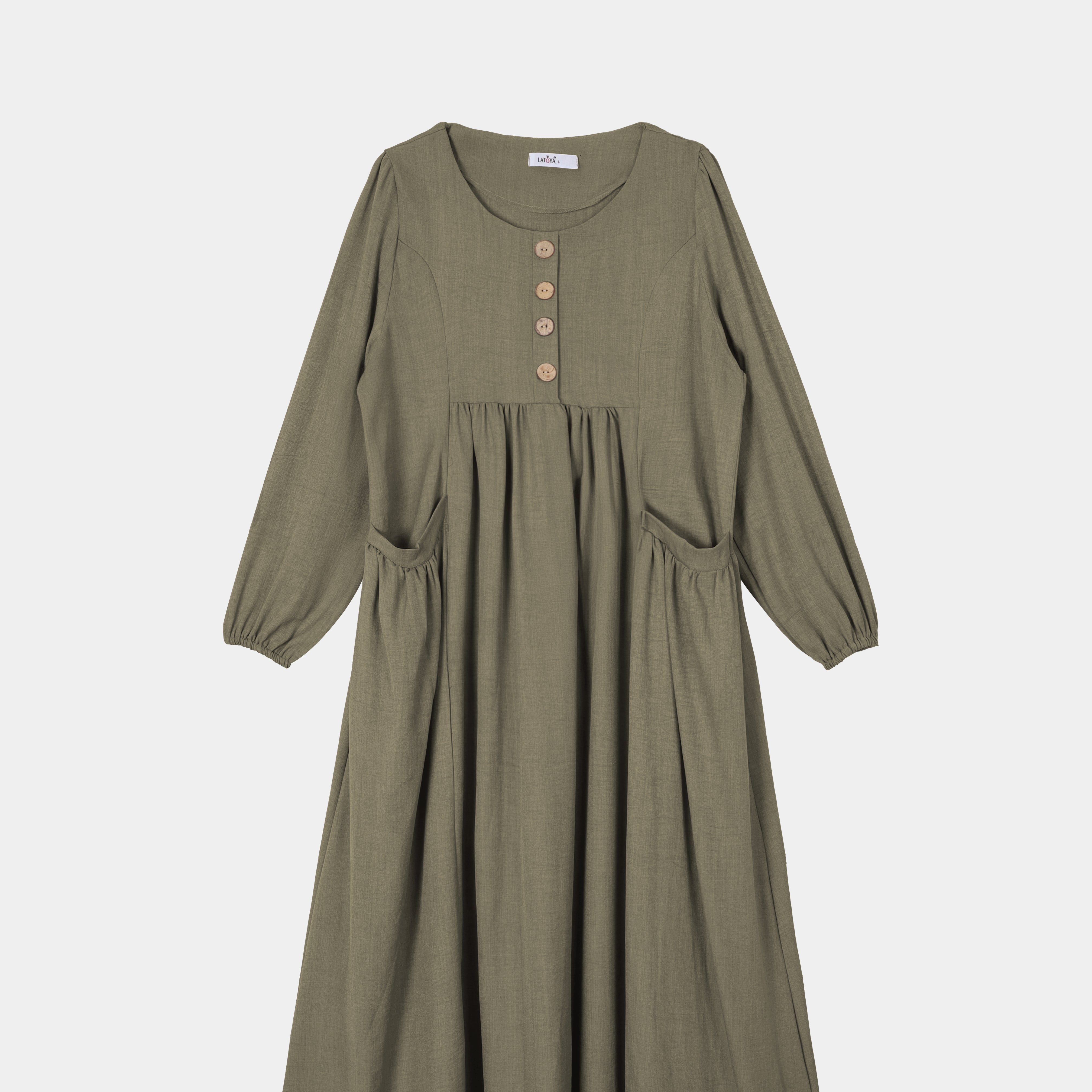 Casual Flowing Dress with Side Pockets s1564526