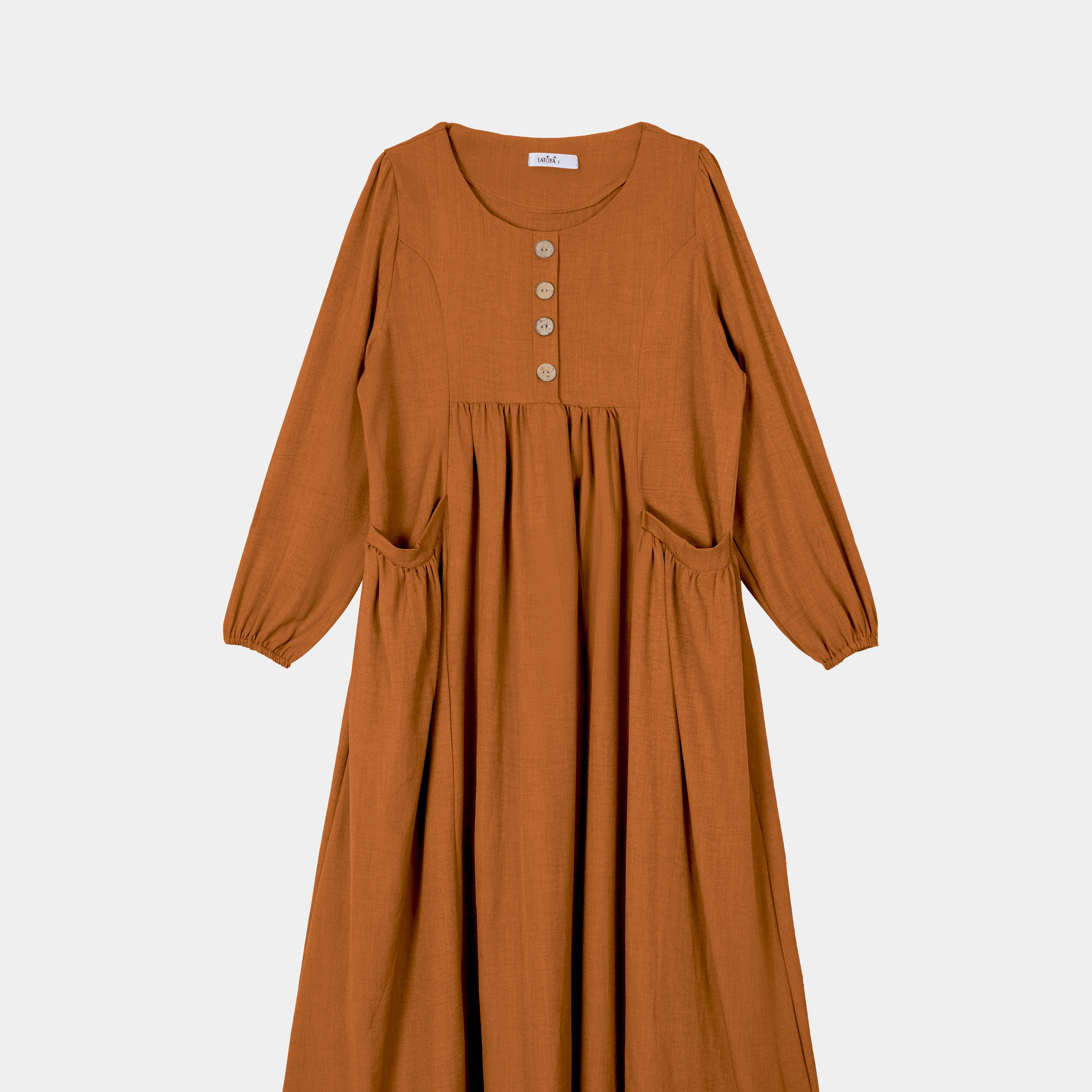 Casual Flowing Dress with Side Pockets s1564526