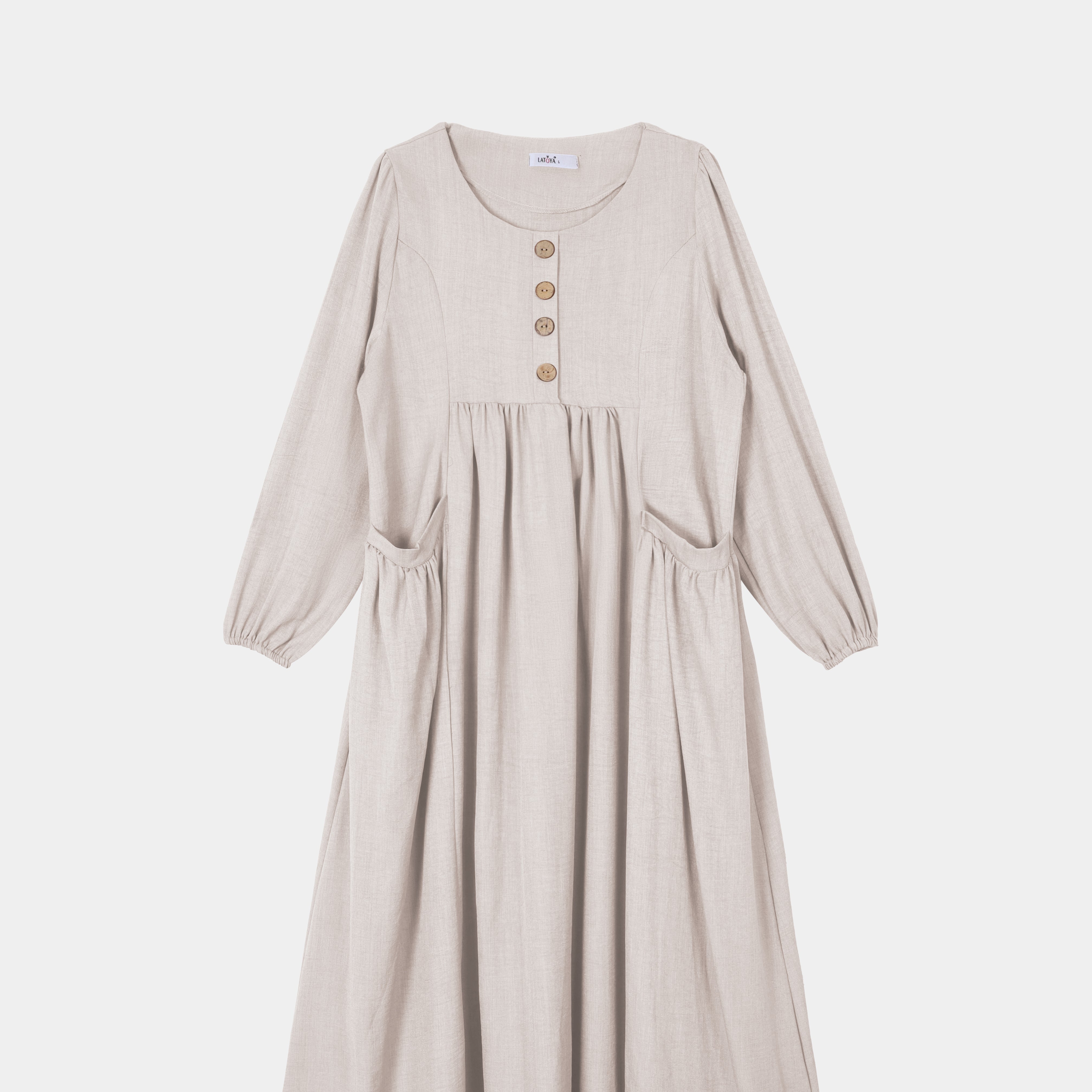 Casual Flowing Dress with Side Pockets s1564526