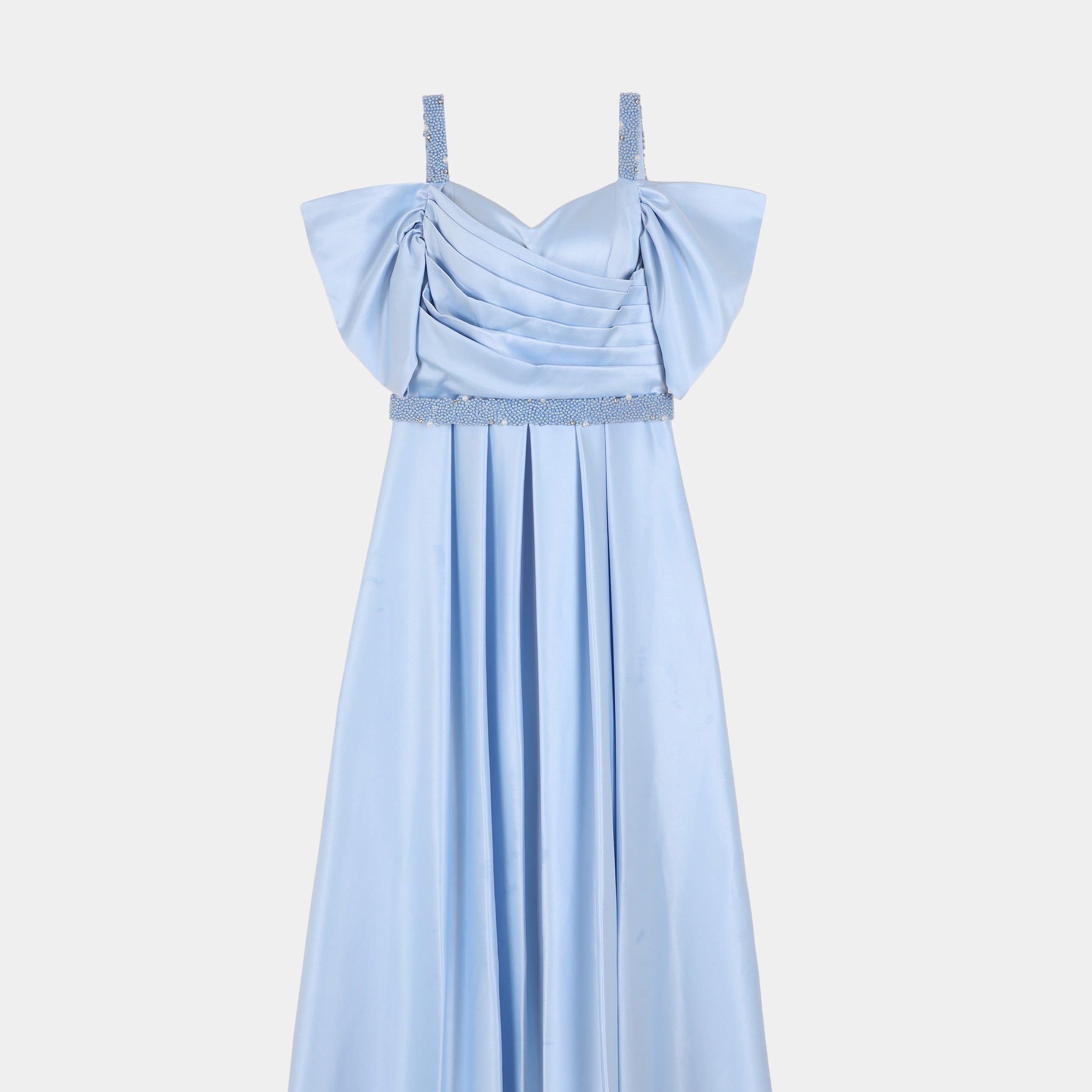 Satin Strap Midi Evening Dress s15917090