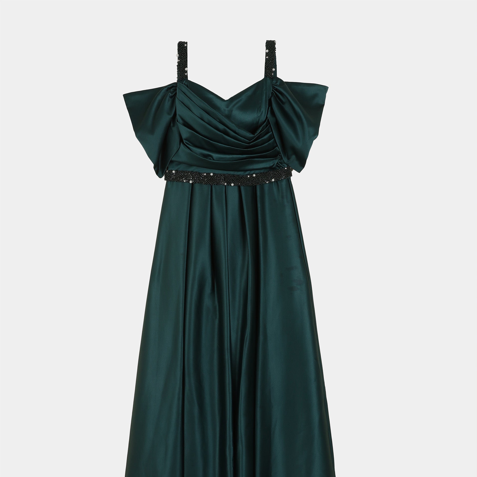 Satin Strap Midi Evening Dress s15917090