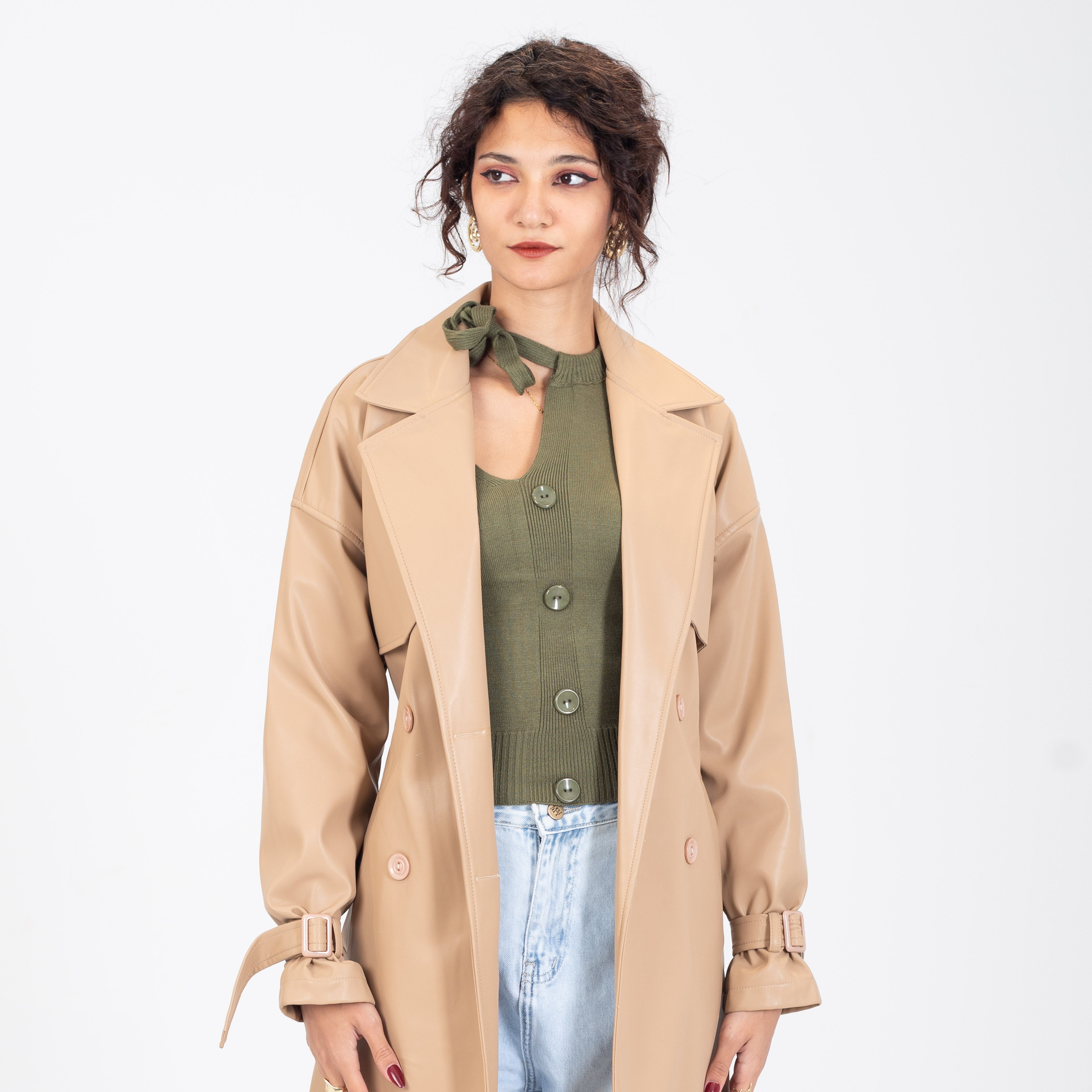 Classic Leather Coat w1709555