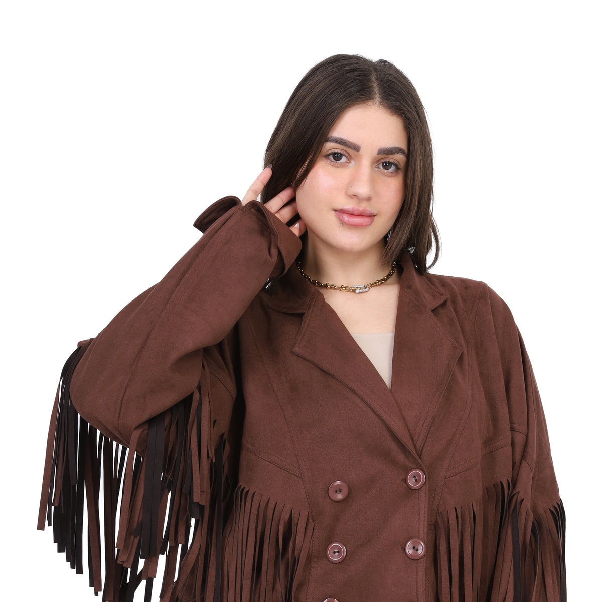 Suede Fringe Jacket 2143/362/555