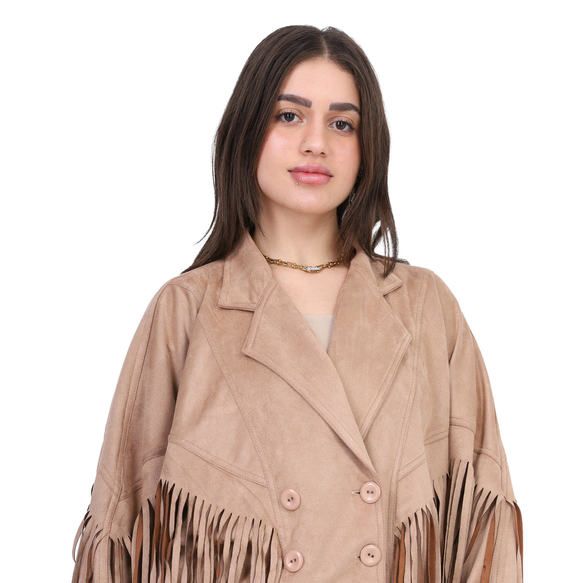 Suede Fringe Jacket 2143/362/555