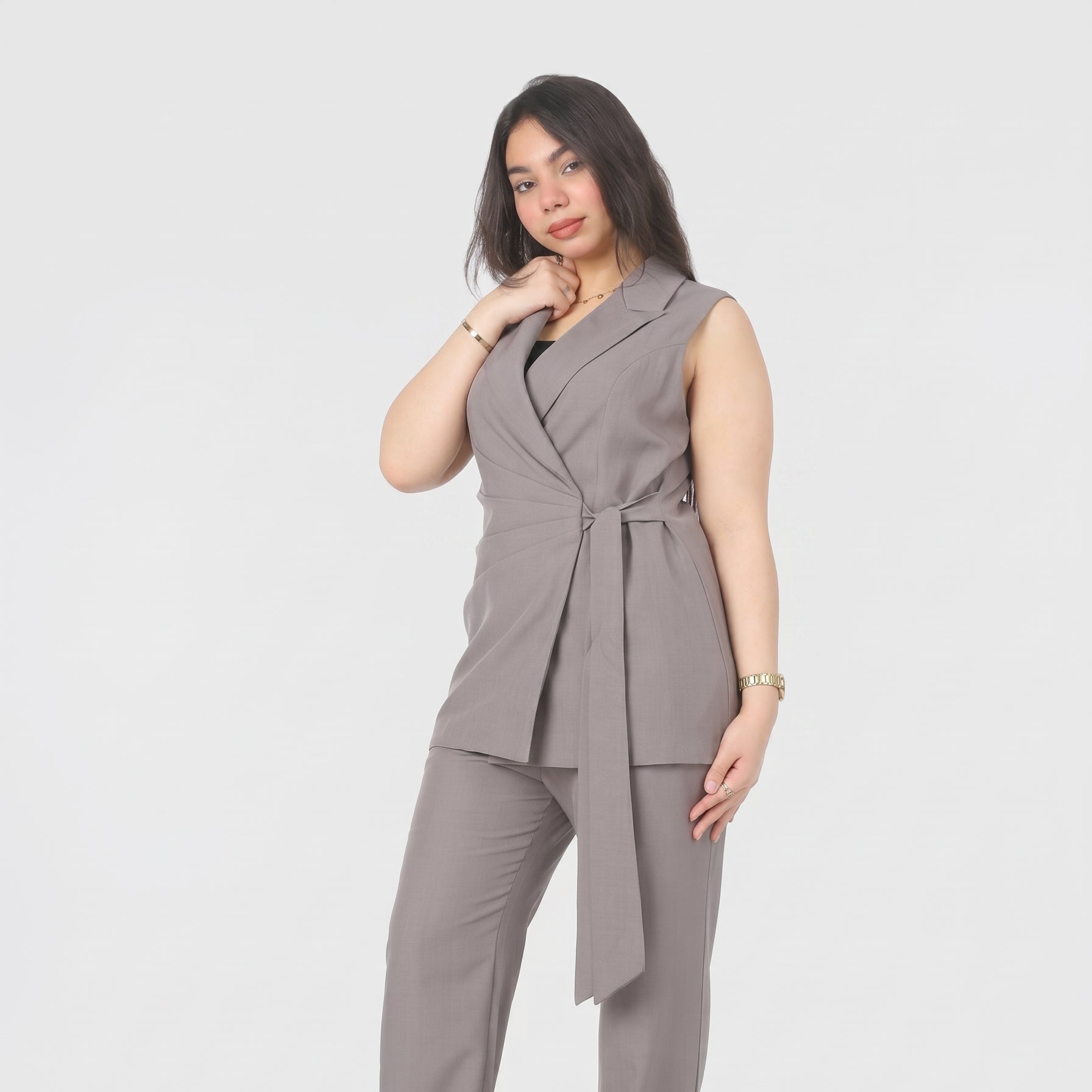 Formal Suit with Side Tie Blazer 20571075