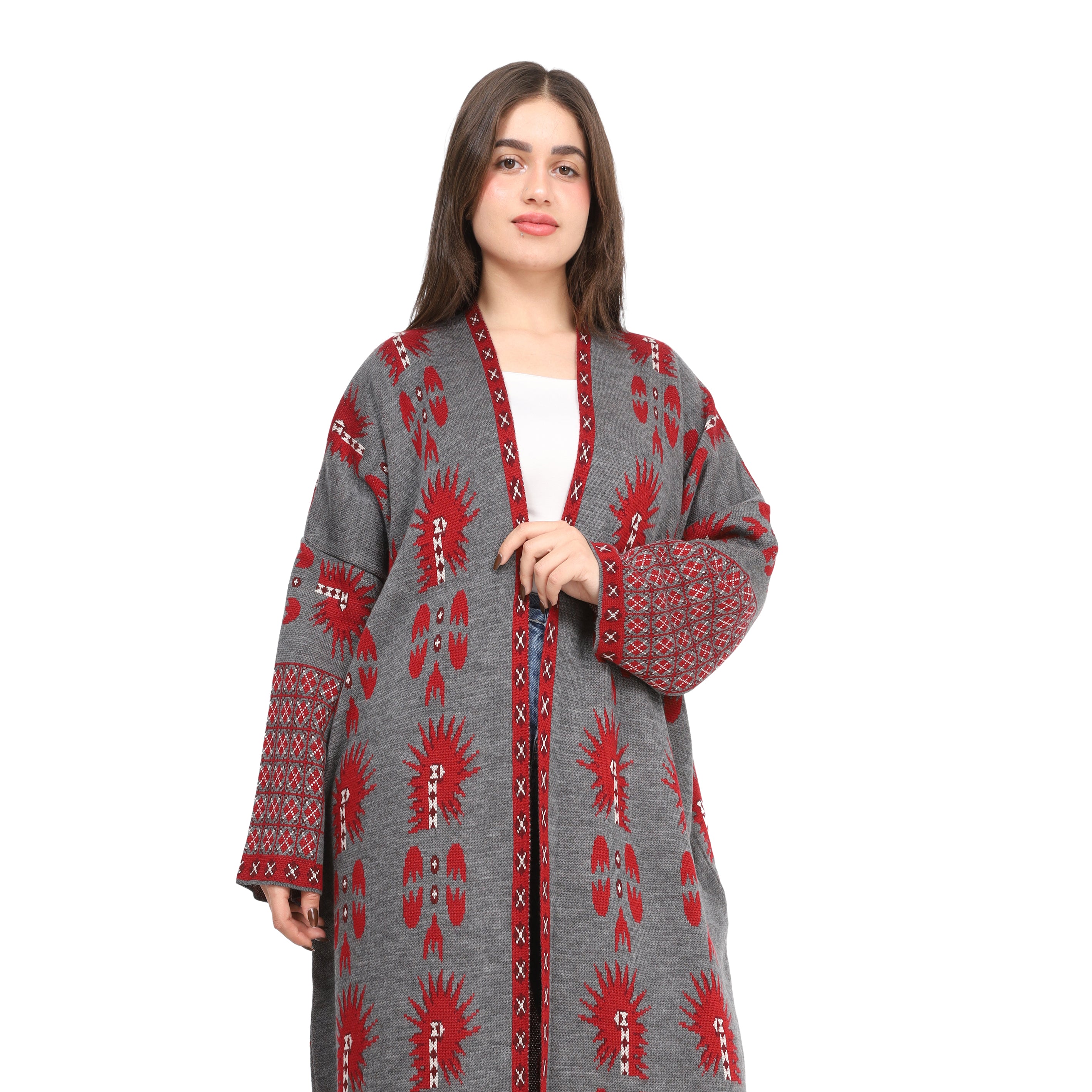 Boho Printed Long Cardigan 172200617