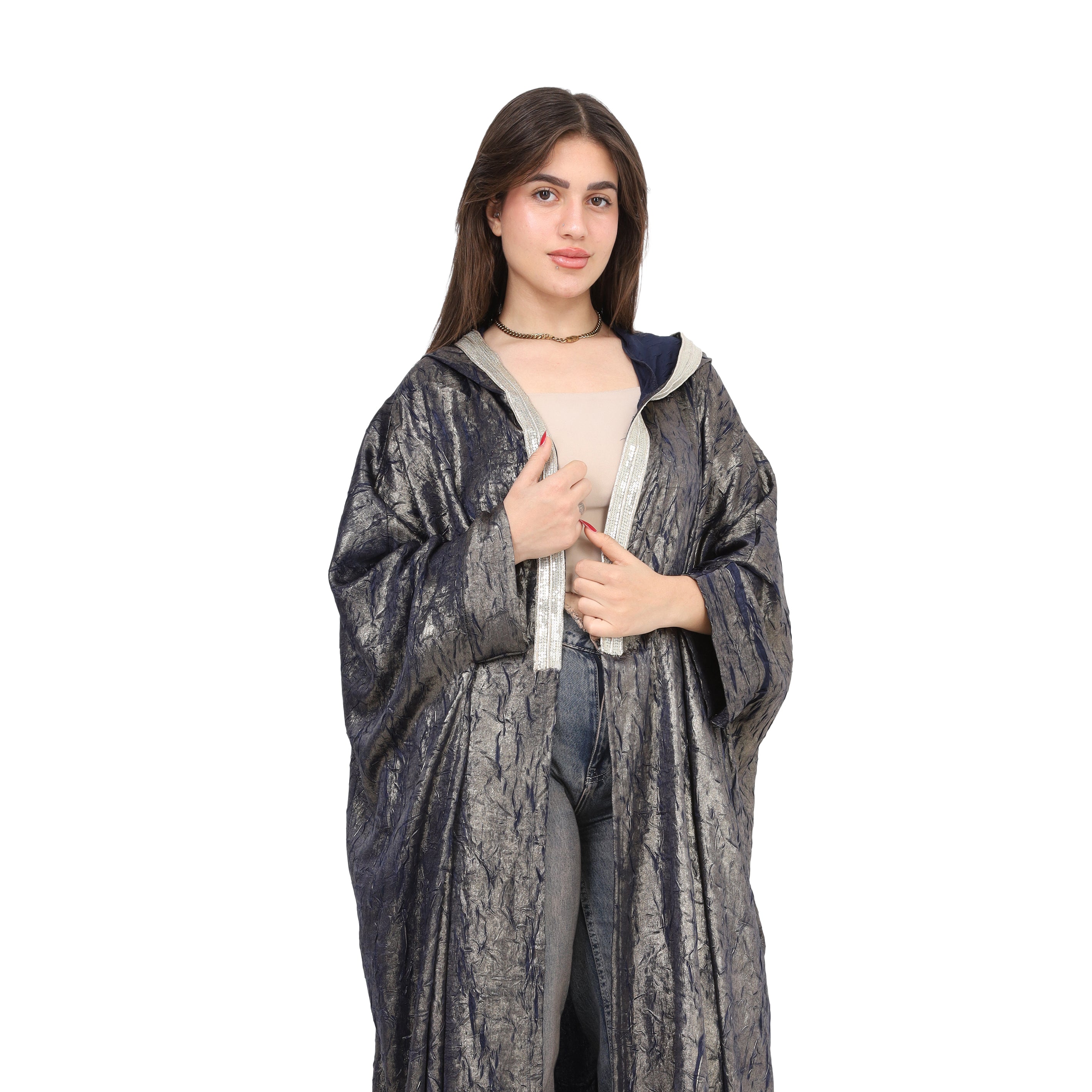 Elegant Open Cardigan With Hood 1722701