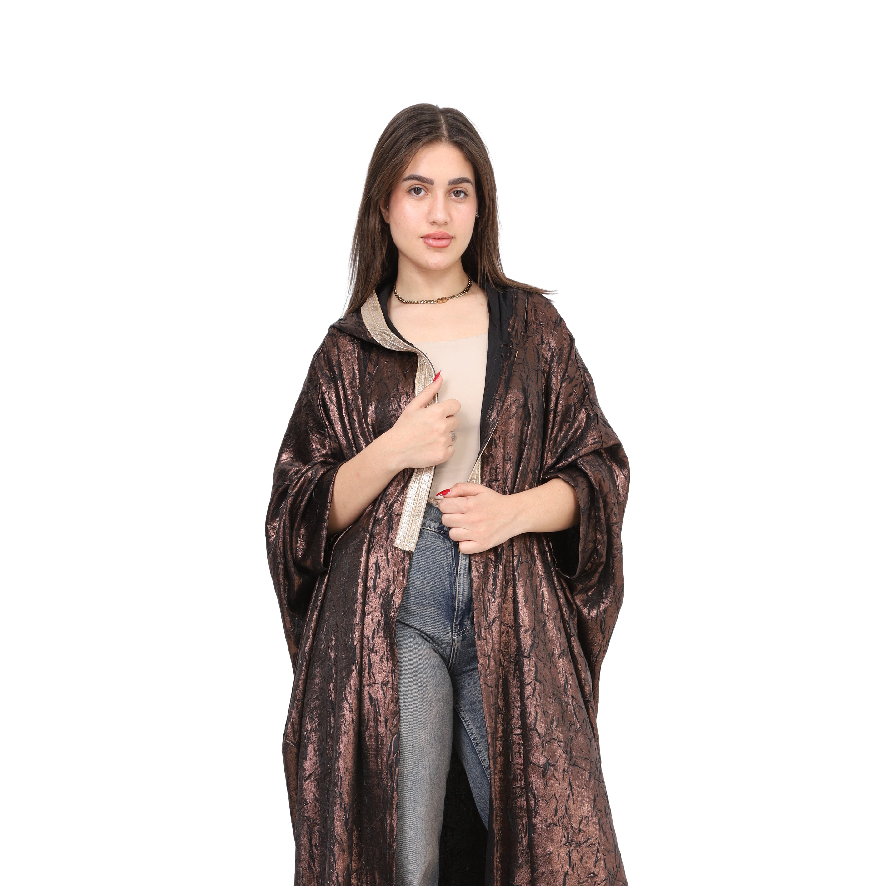 Elegant Open Cardigan With Hood 1722701