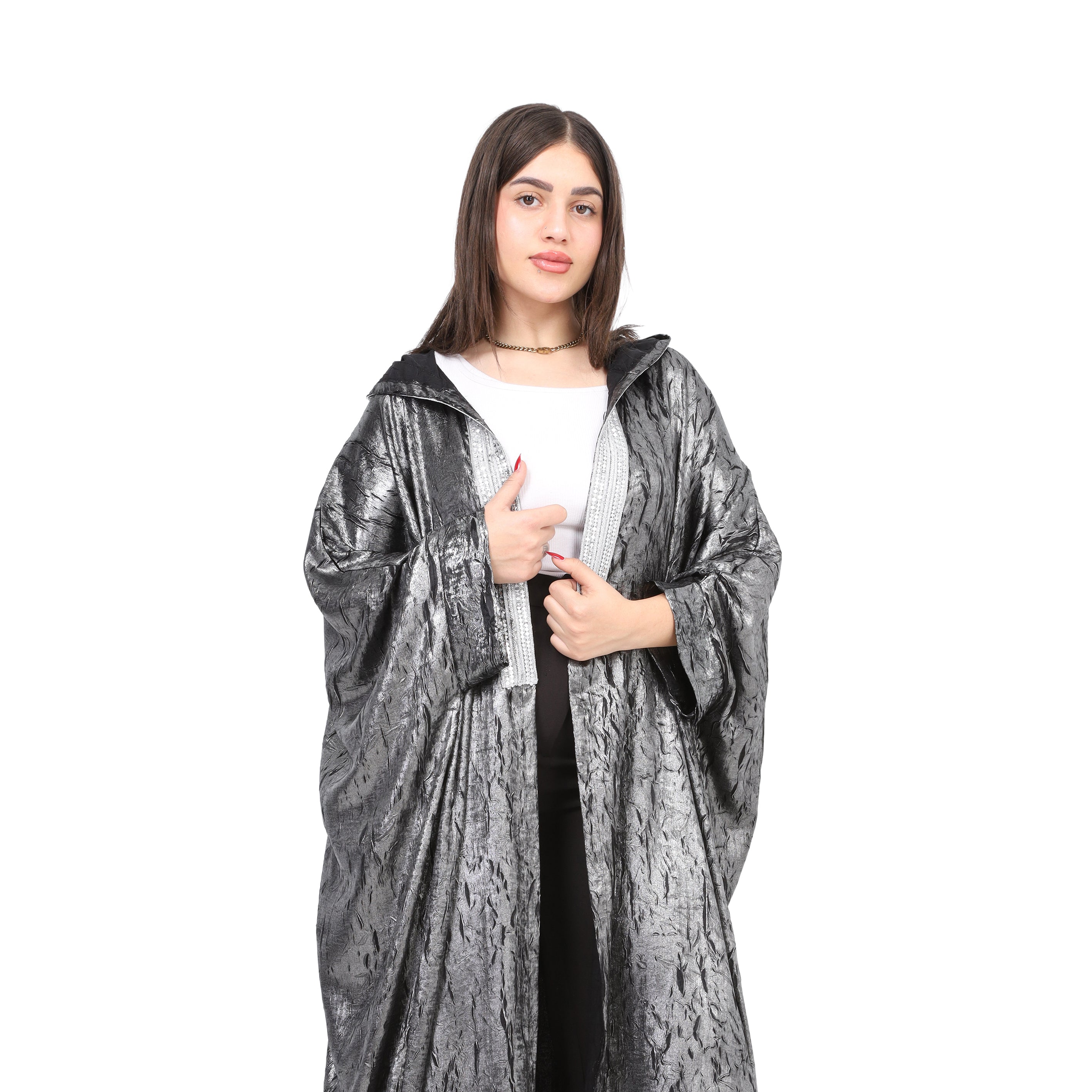 Elegant Open Cardigan With Hood 1722701