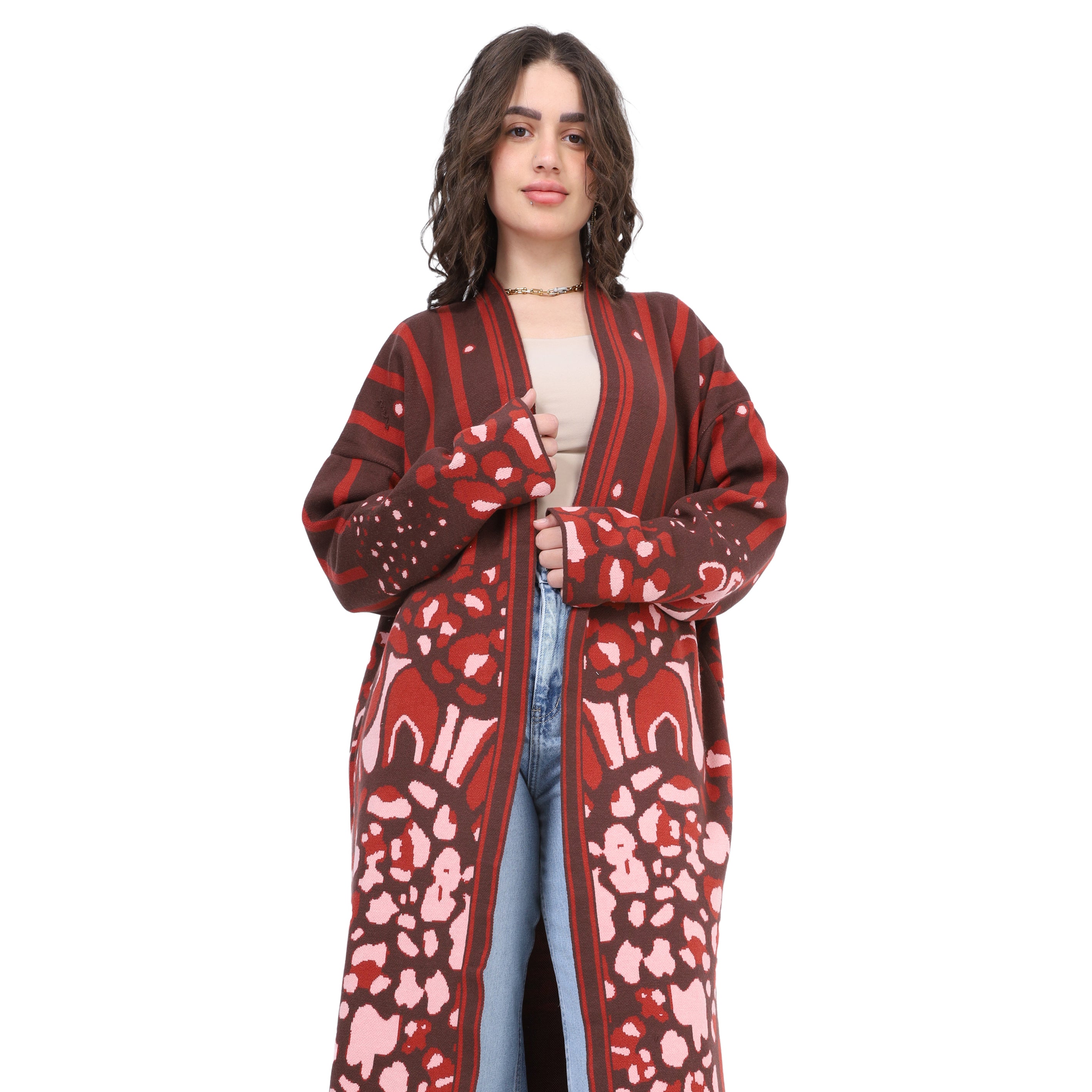 Boho Printed Long Cardigan 17504032