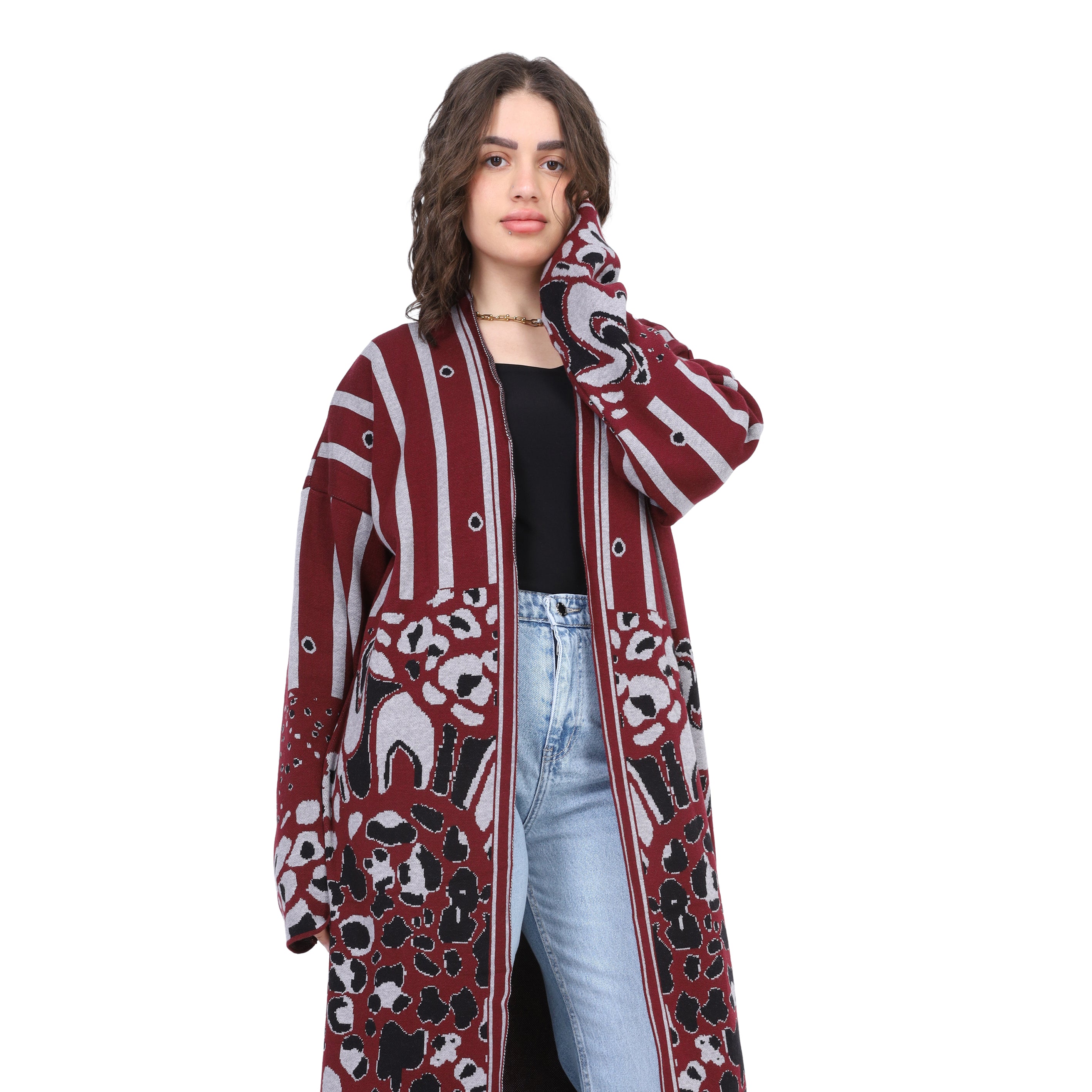 Boho Printed Long Cardigan 17504032