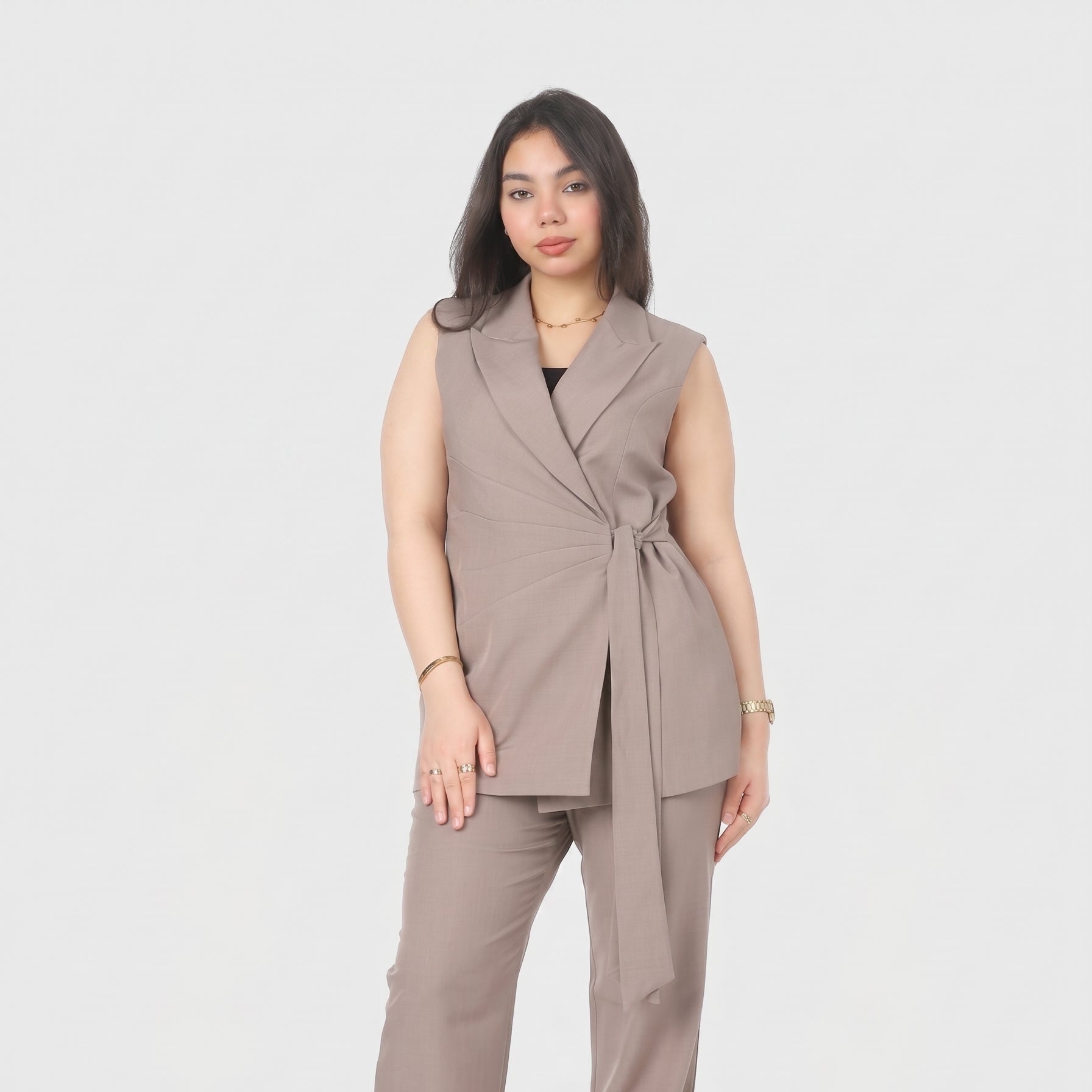 Formal Suit with Side Tie Blazer 20571075