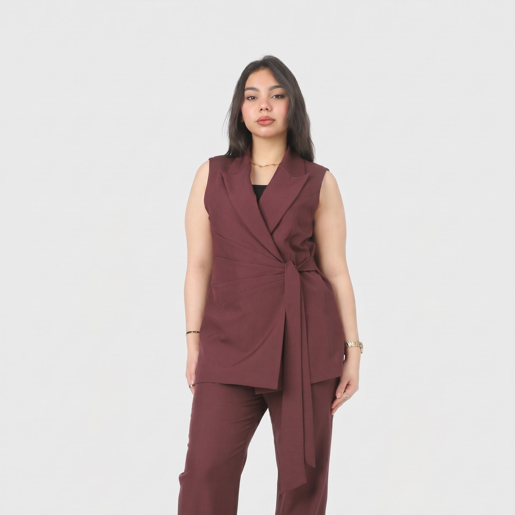 Formal Suit with Side Tie Blazer 20571075