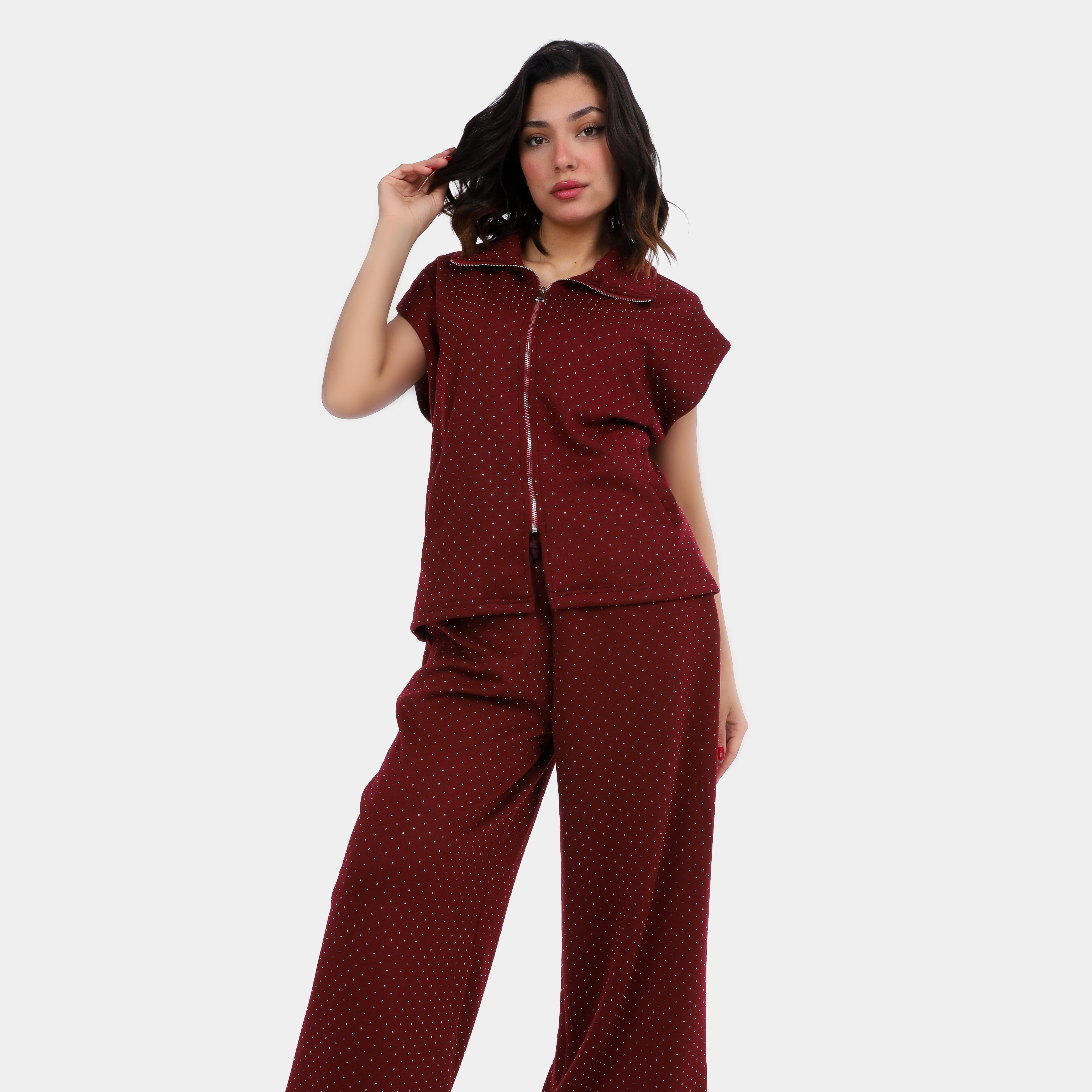 Sleeveless Two-Piece Set With Dots 2000/033