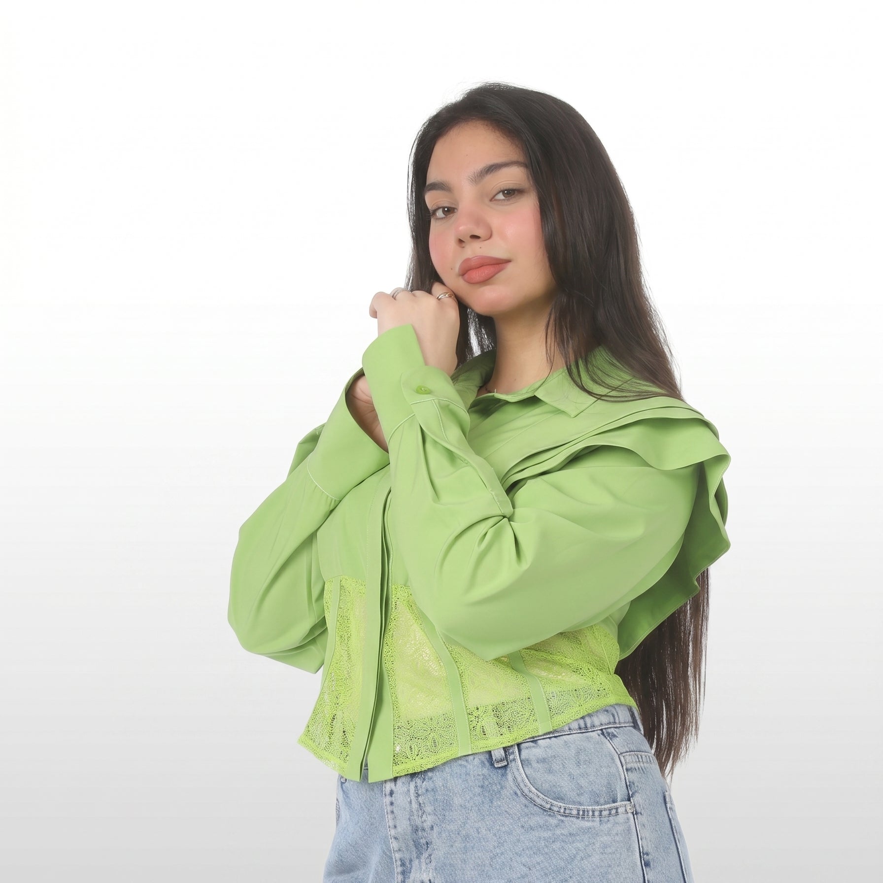 Ruffle Lace Blouse 2000/101