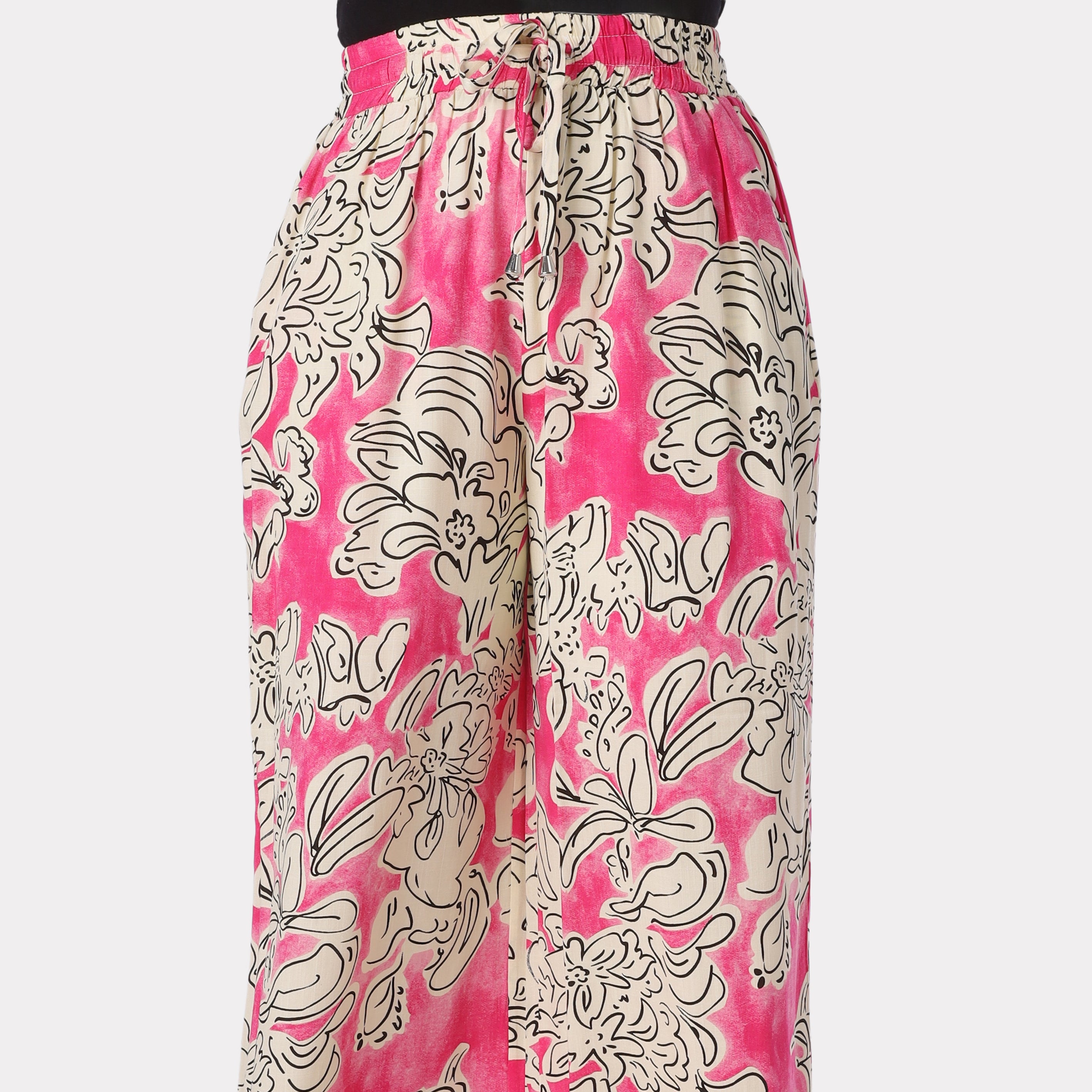 Floral Print Wide-Leg Pants 2000/111/24