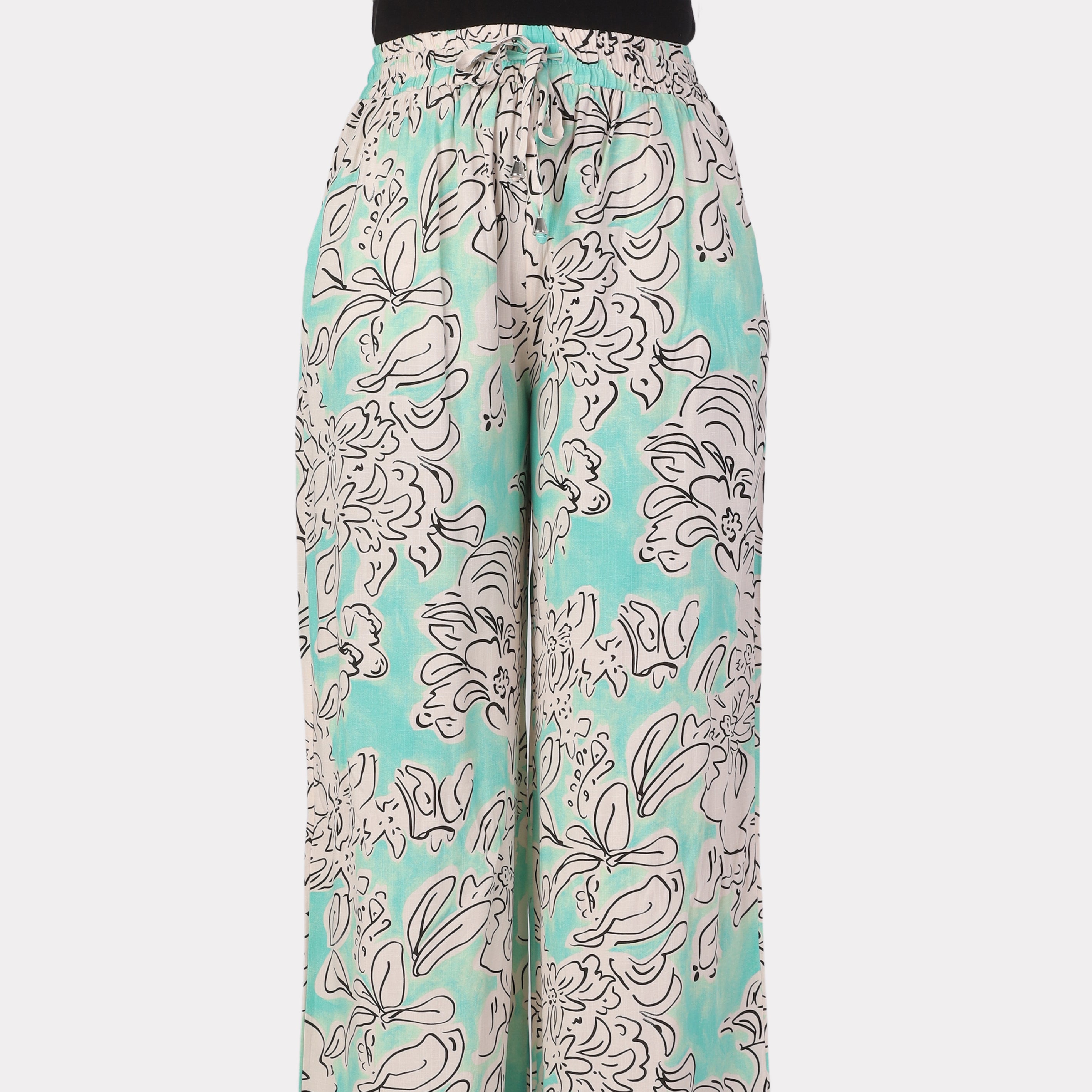 Floral Print Wide-Leg Pants 2000/111/24