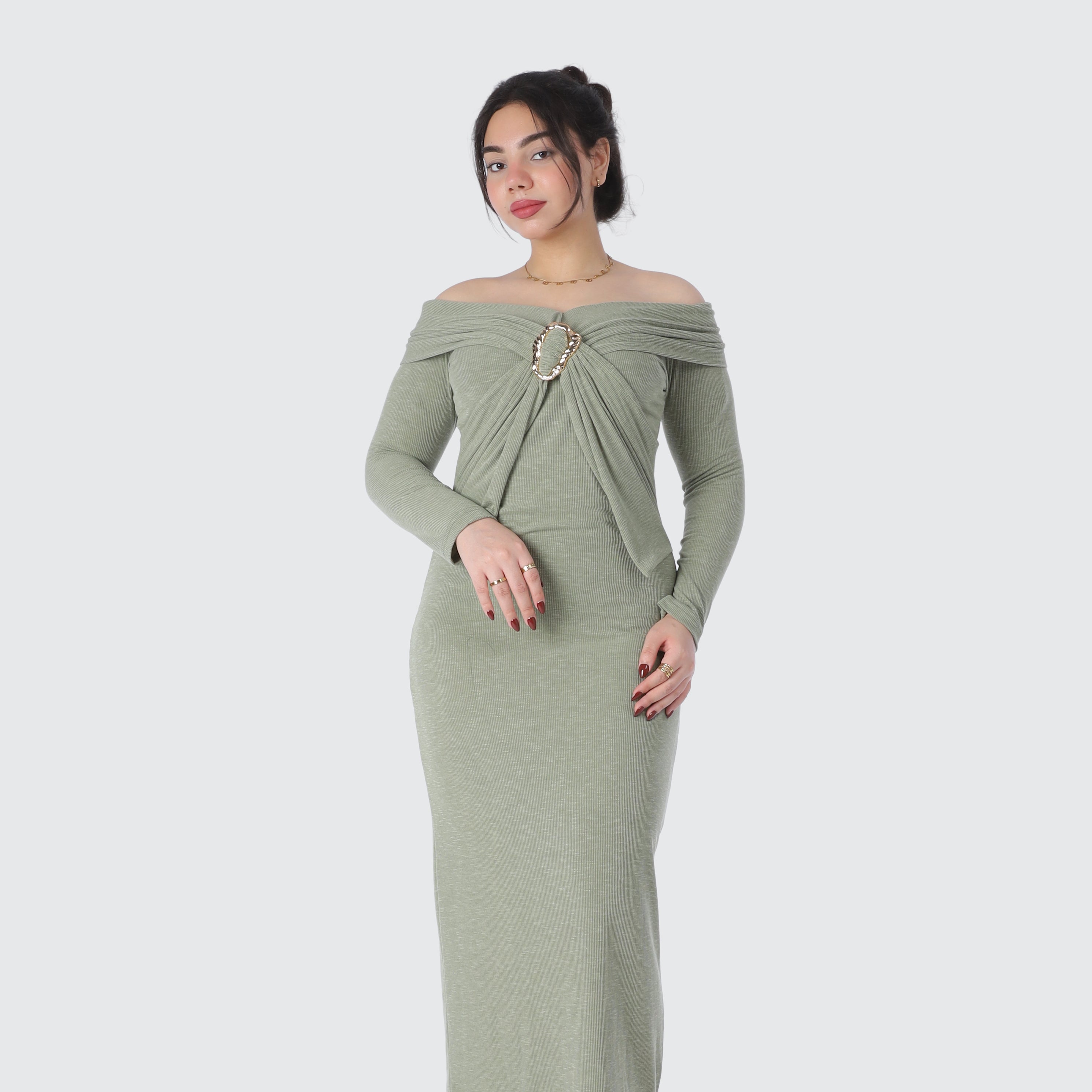 Off-Shoulder Bodycon Dress 2000/234