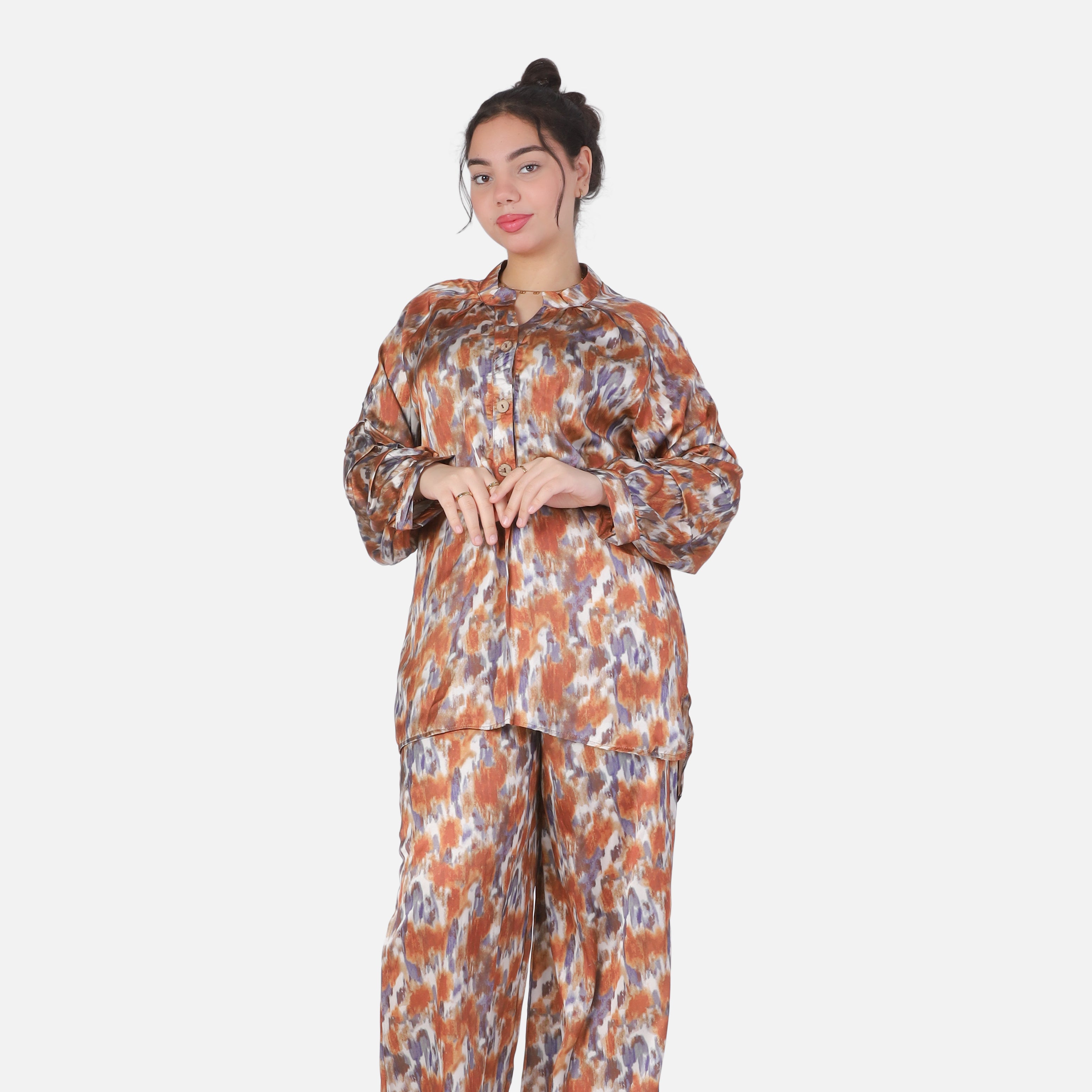 Printed Satin Trousers 2000/111/21