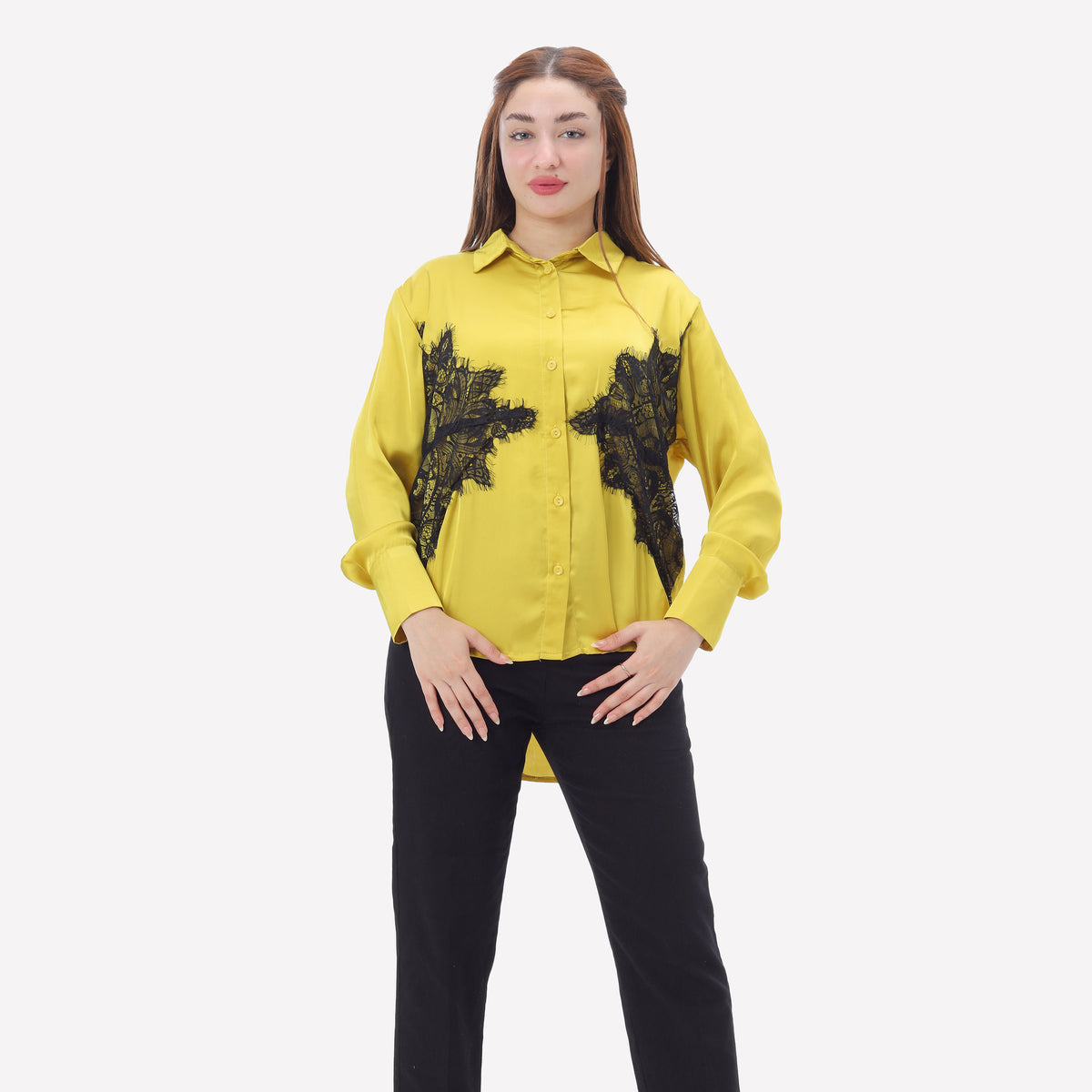Button-Up Shirt with Lace Deatils 2002/181