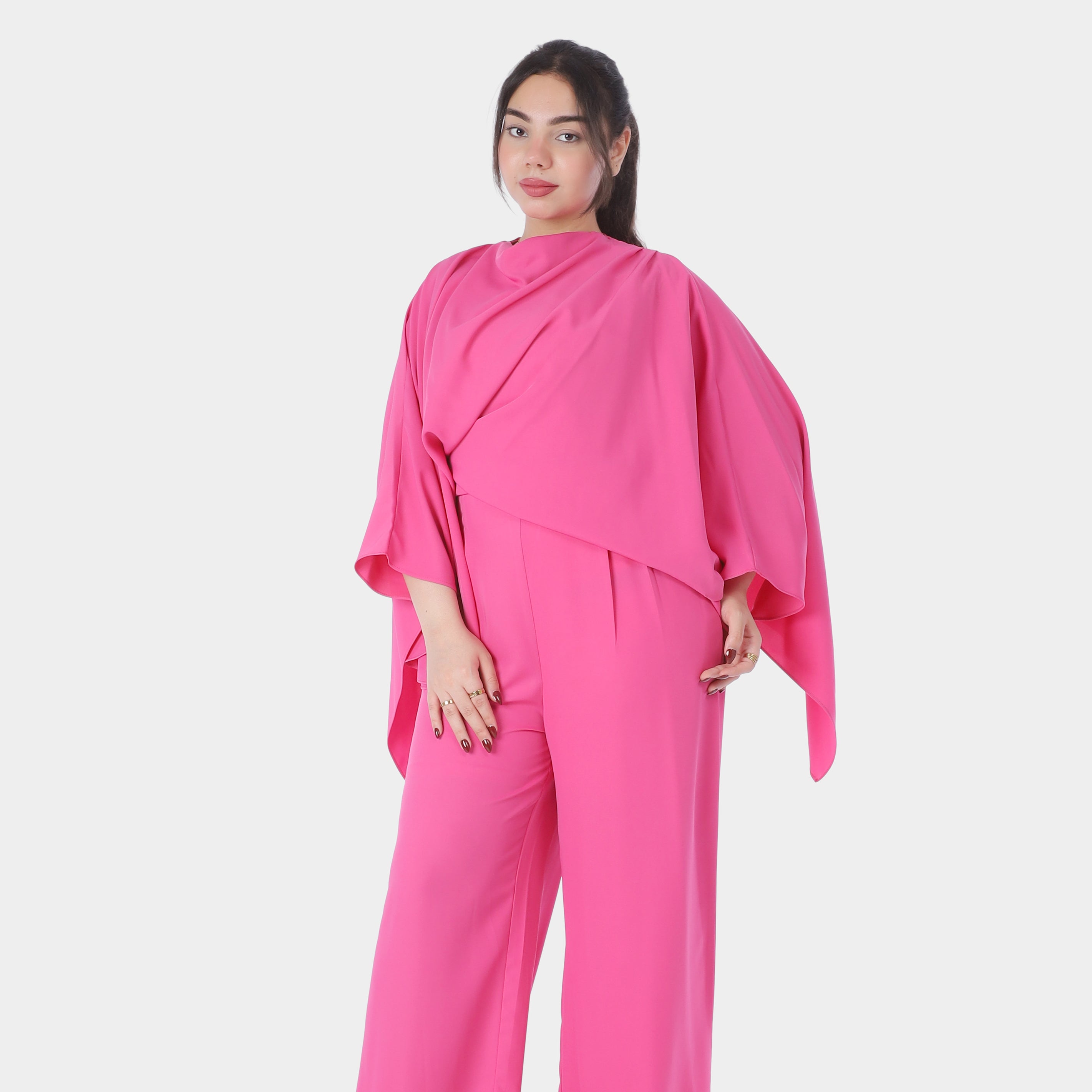 Draped Sleeve Wide Leg Jumpsuit 2003/084