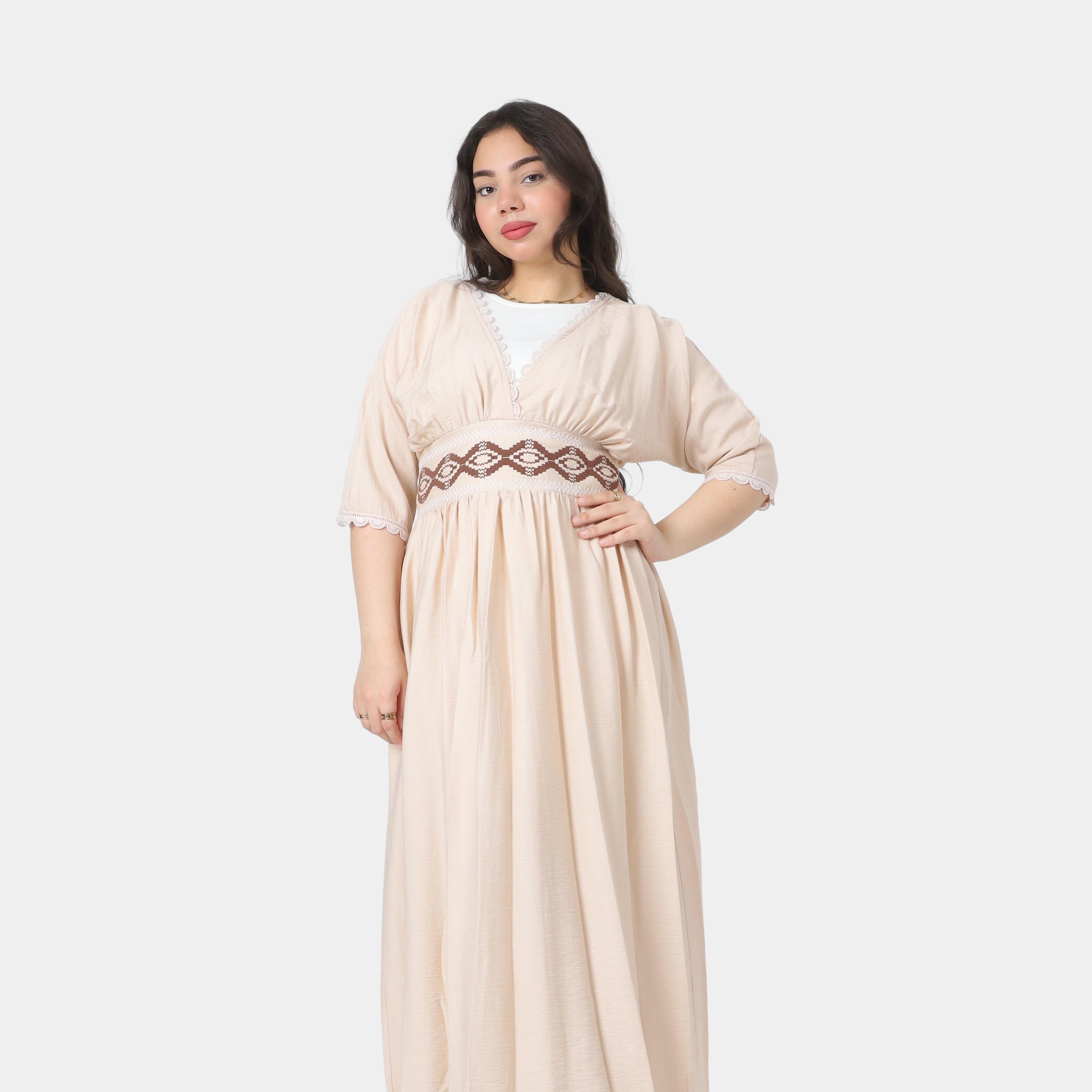 Half-Sleeve Maxi Dress 2003/088