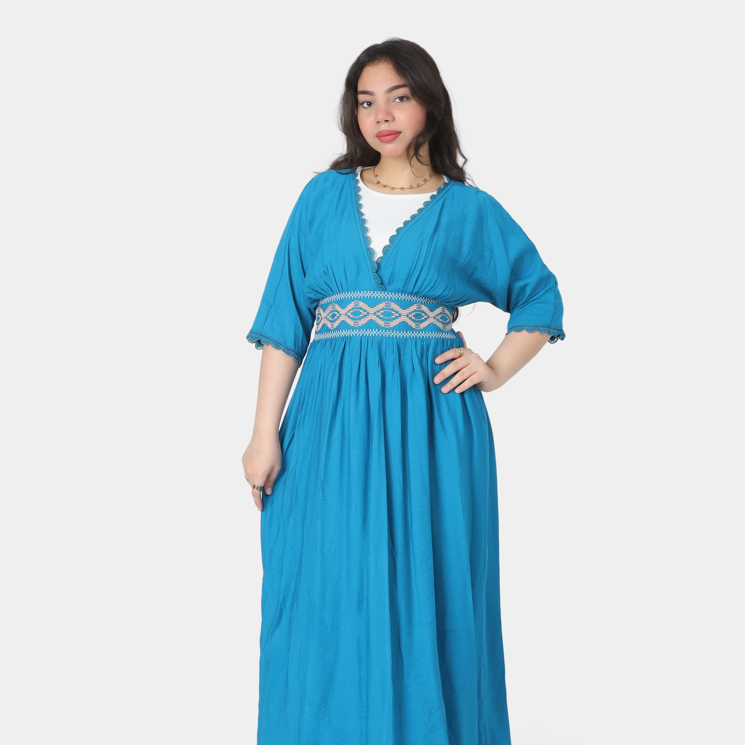 Half-Sleeve Maxi Dress 2003/088