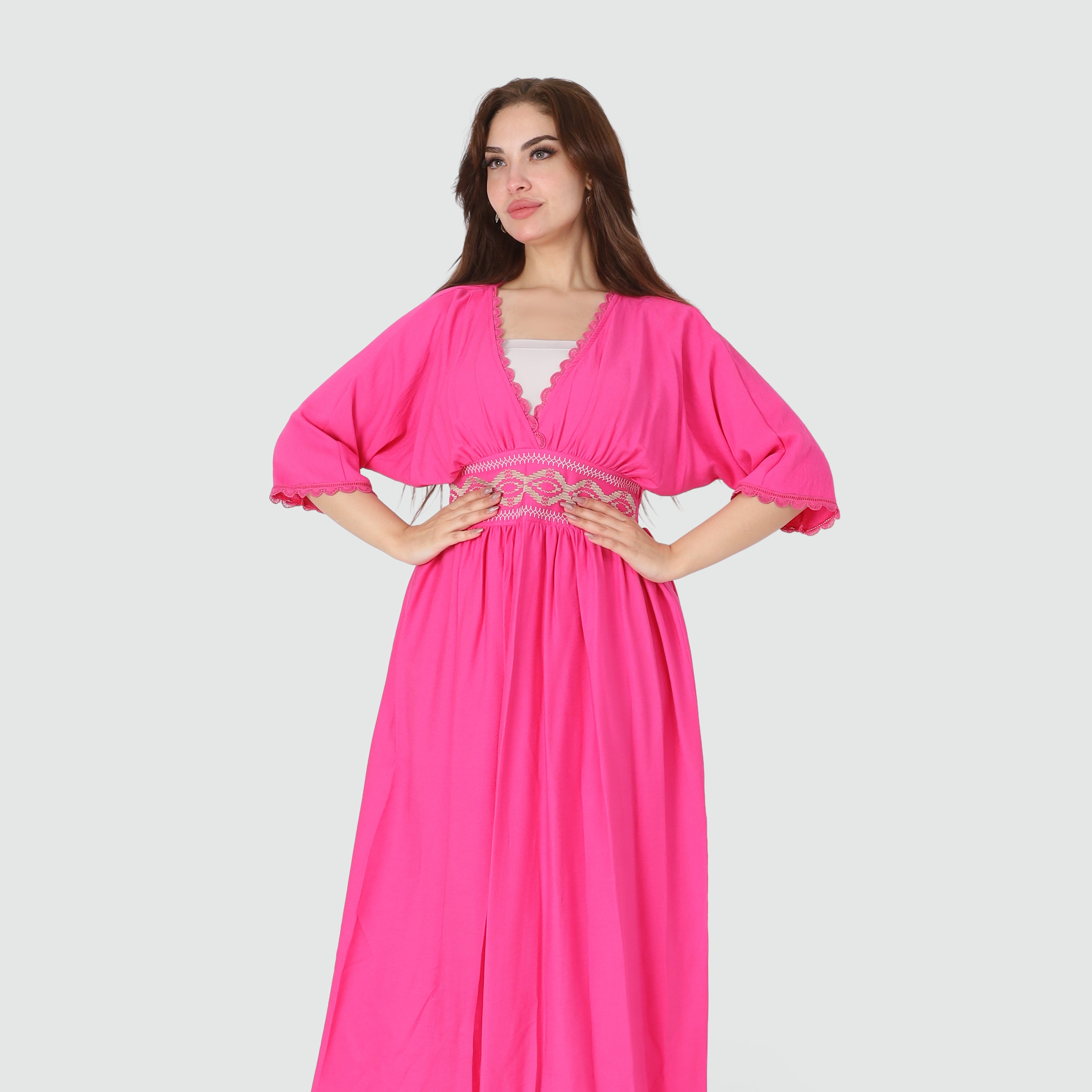 Half-Sleeve Maxi Dress 2003/088
