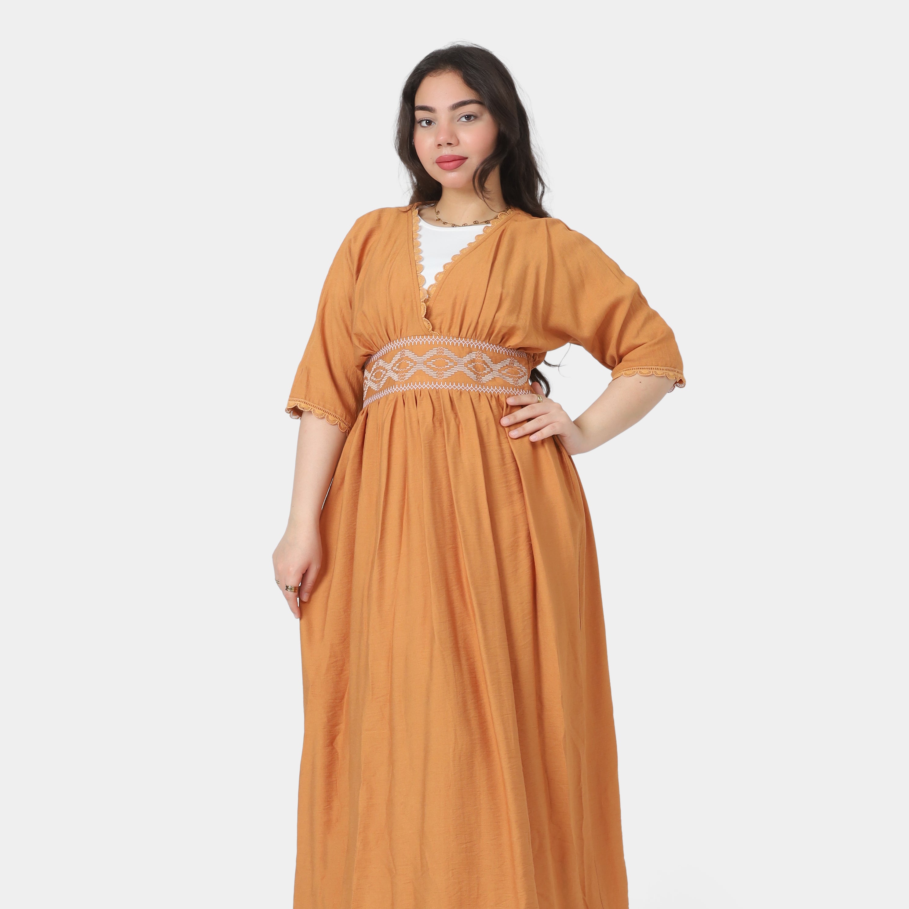 Half-Sleeve Maxi Dress 2003/088