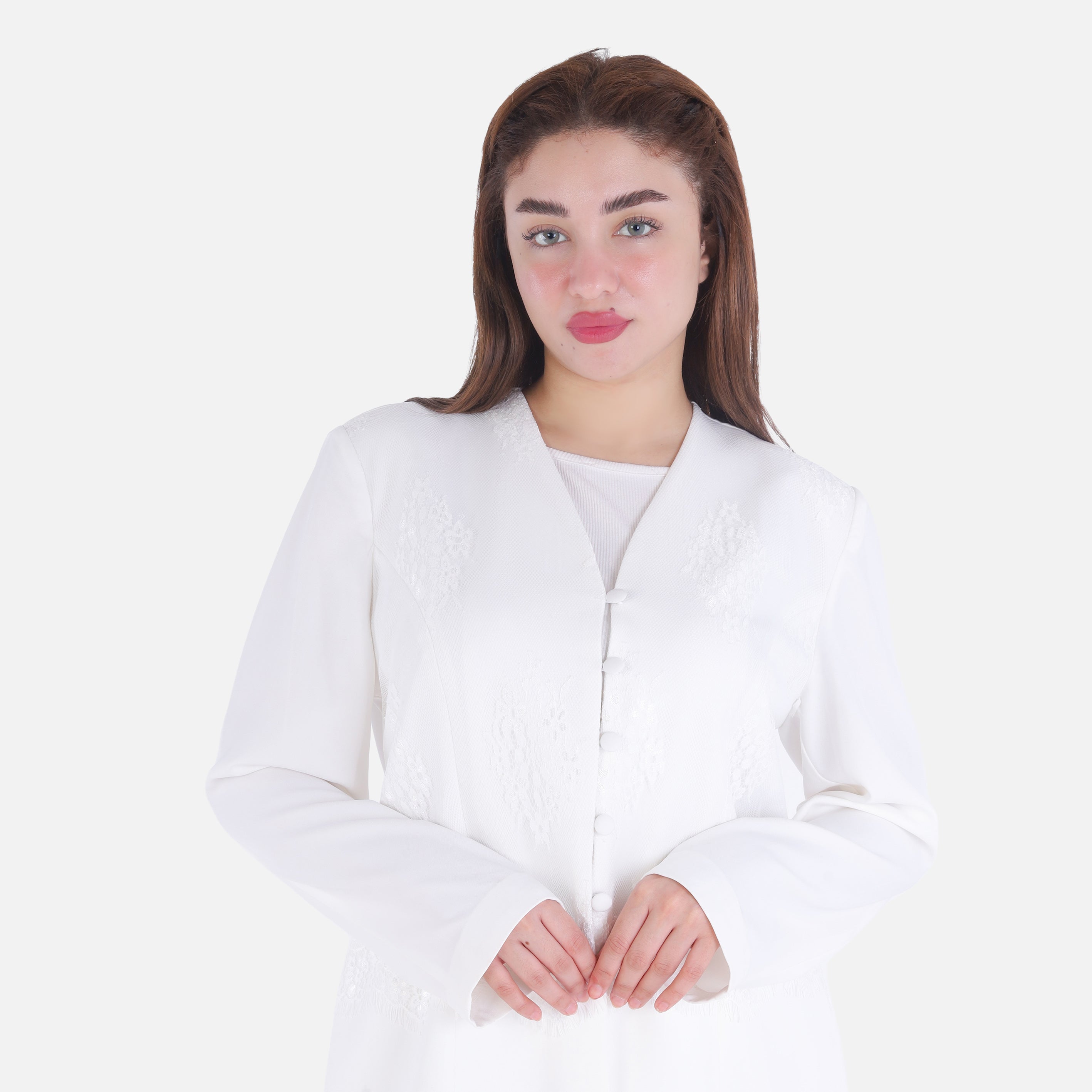Lace Detail Blazer with Front Buttons 2003/162