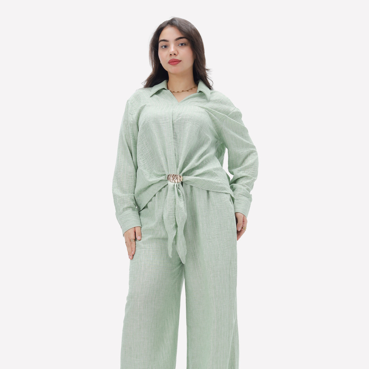 Textured Adjustable Buckle Co-Ord Set 2000/201