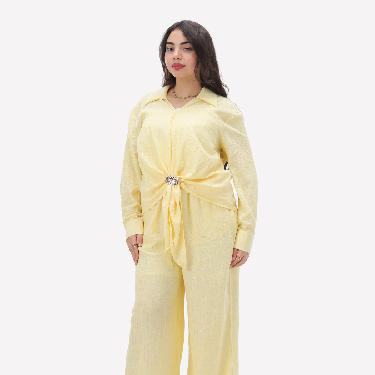 Textured Adjustable Buckle Co-Ord Set 2000/201