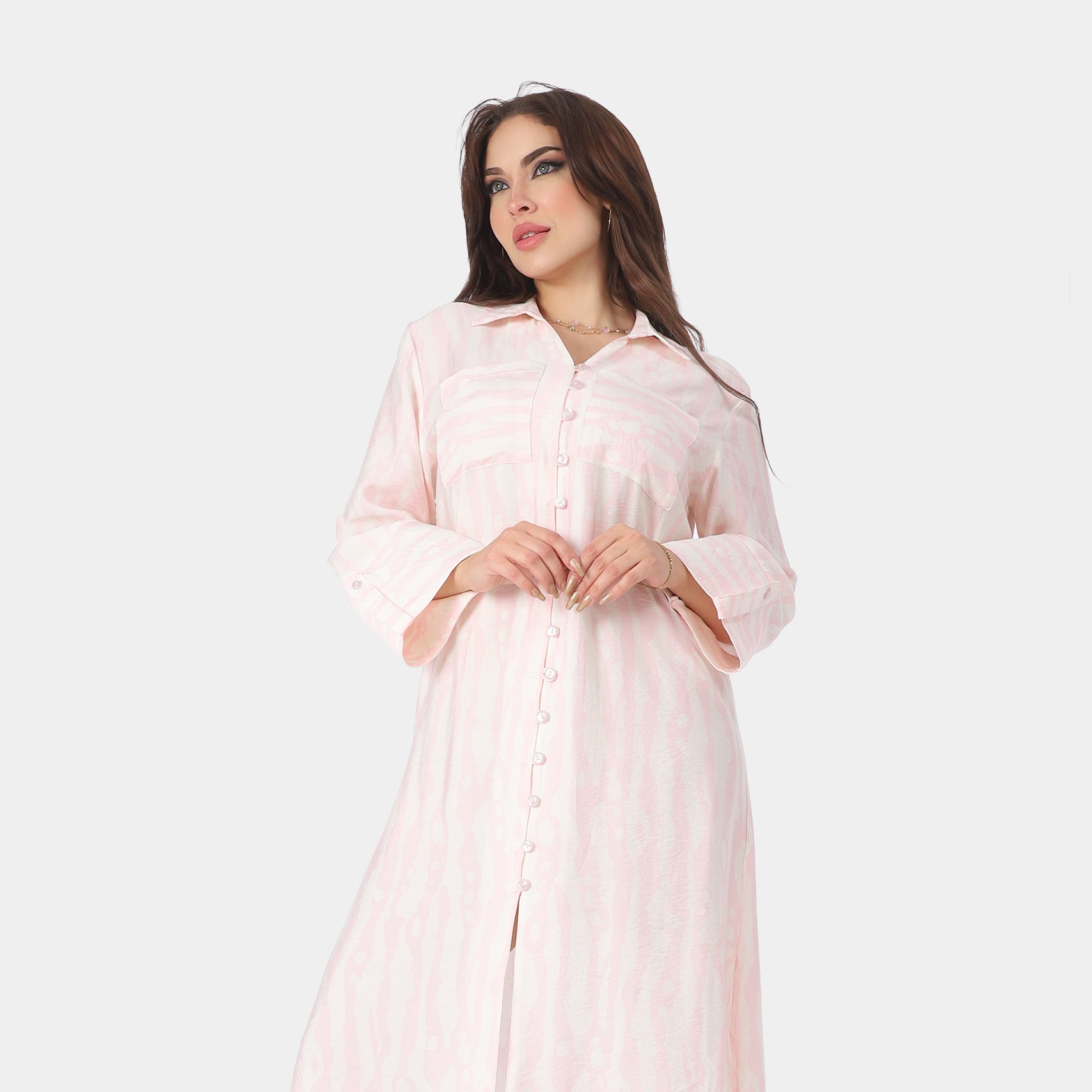 Midi Dress with Front Buttons 2006/074