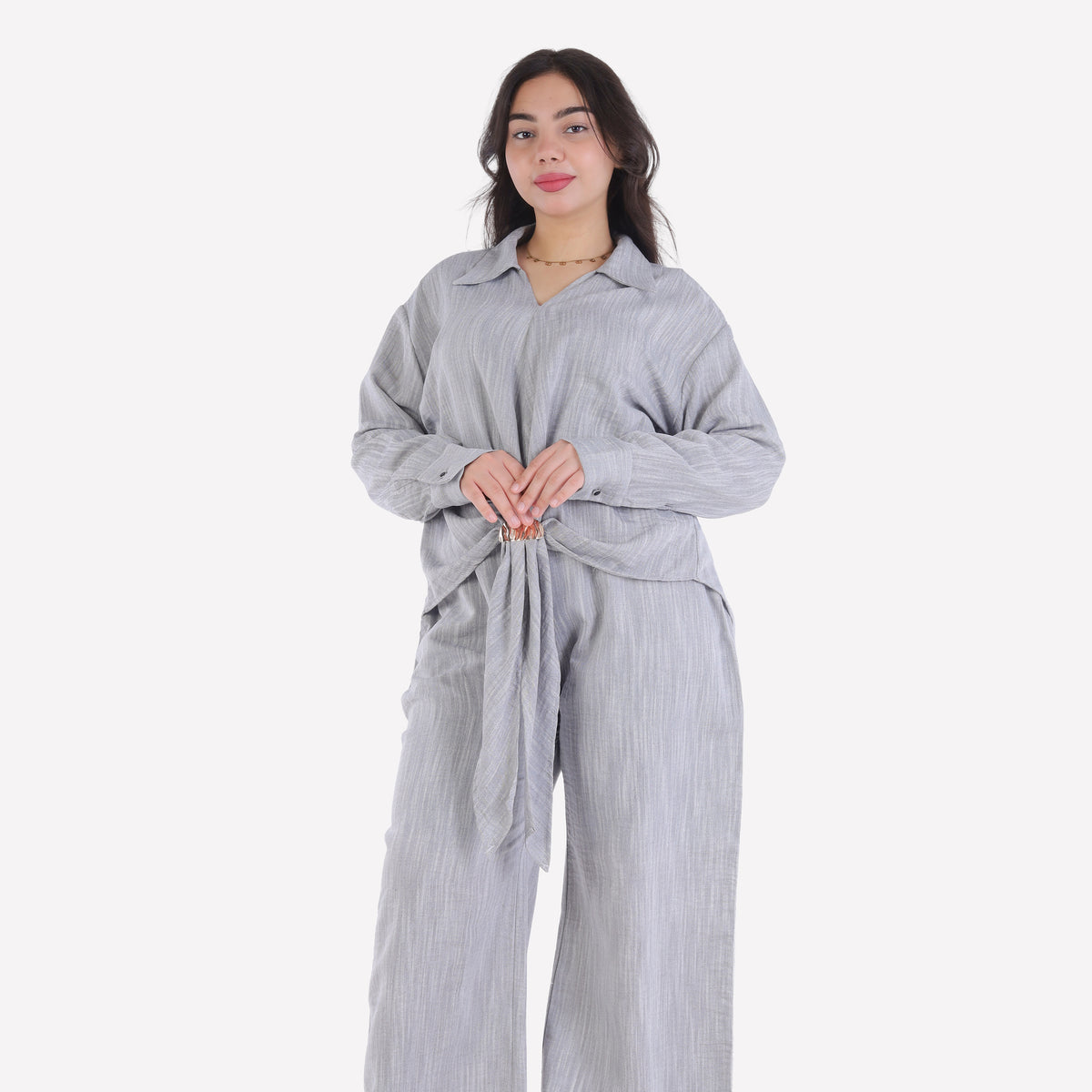 Textured Adjustable Buckle Co-Ord Set 2006/201/4