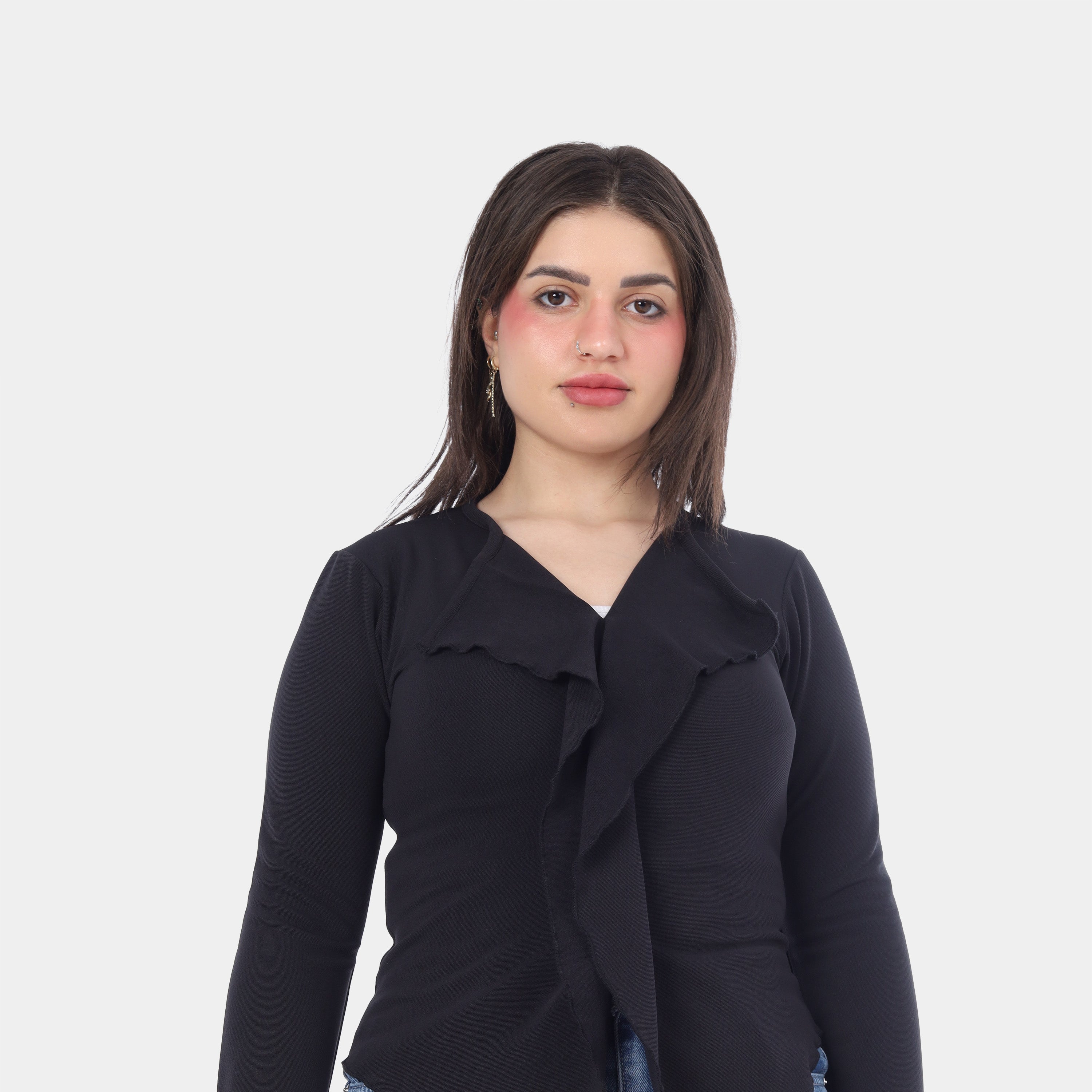 Elegant Ruffled Blouse 2010/035