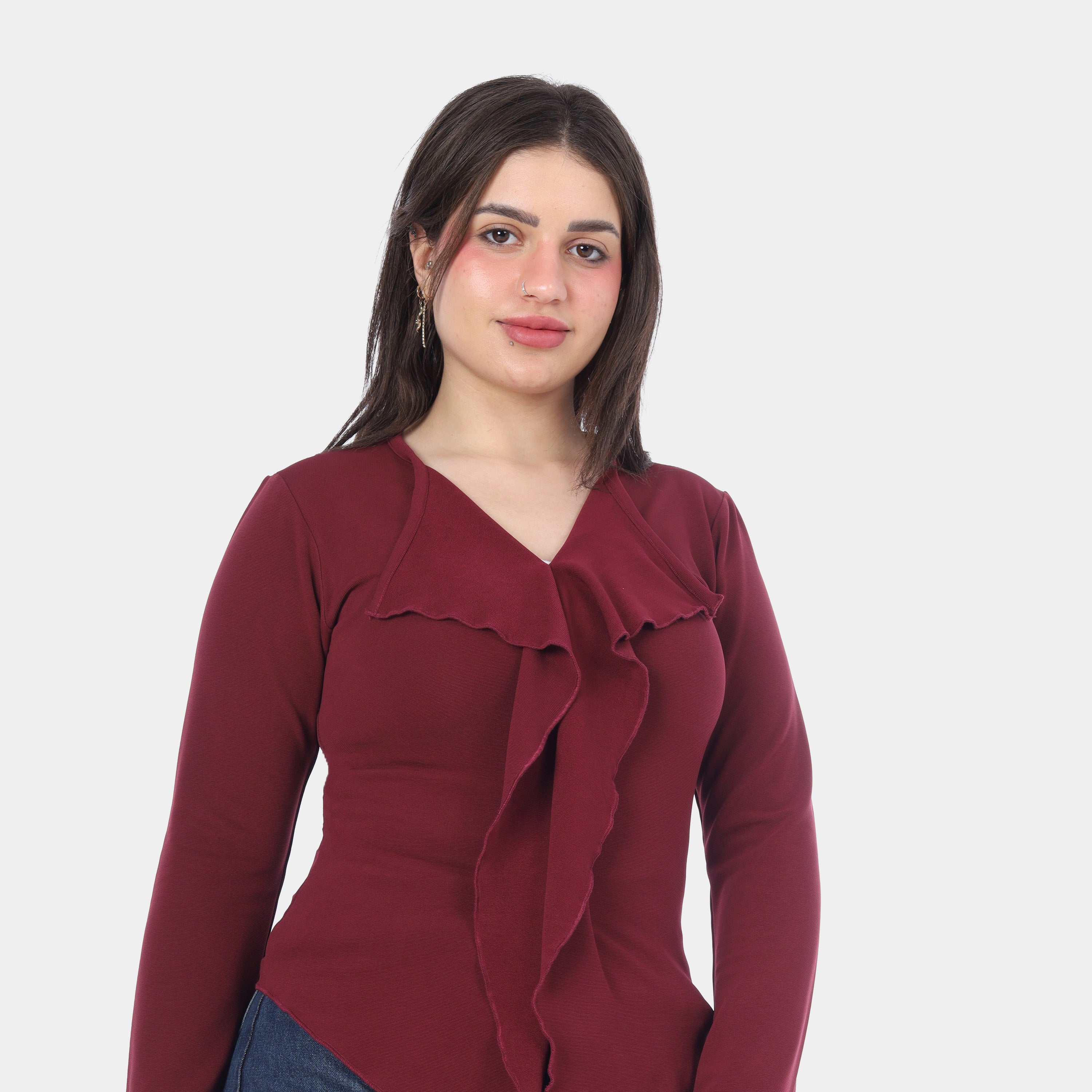Elegant Ruffled Blouse 2010/035