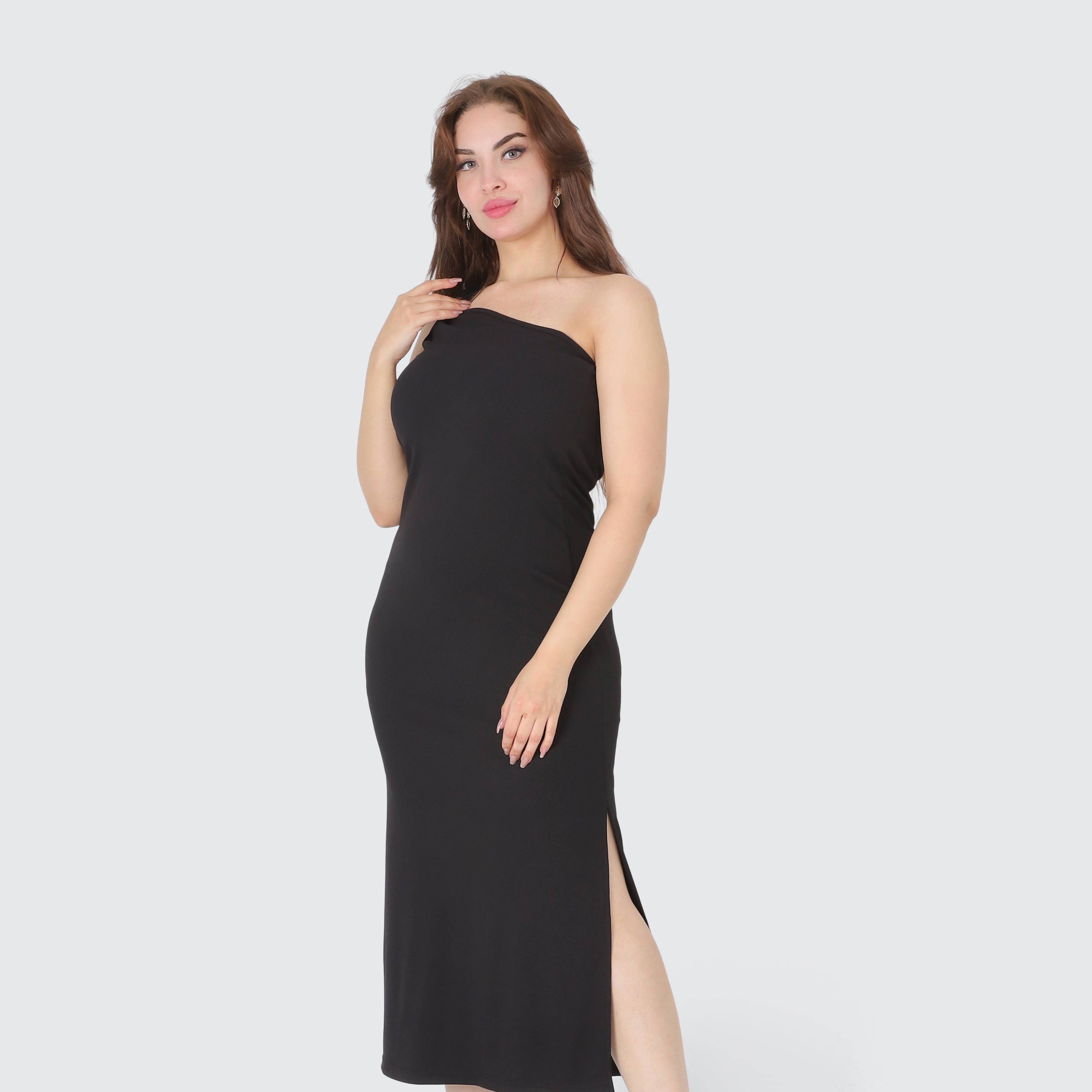One-Shoulder Sleeveless Midi Dress 2011/203