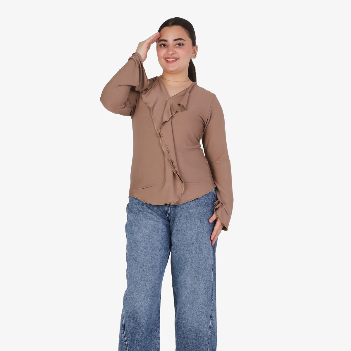 Elegant Ruffled Blouse 2013/035