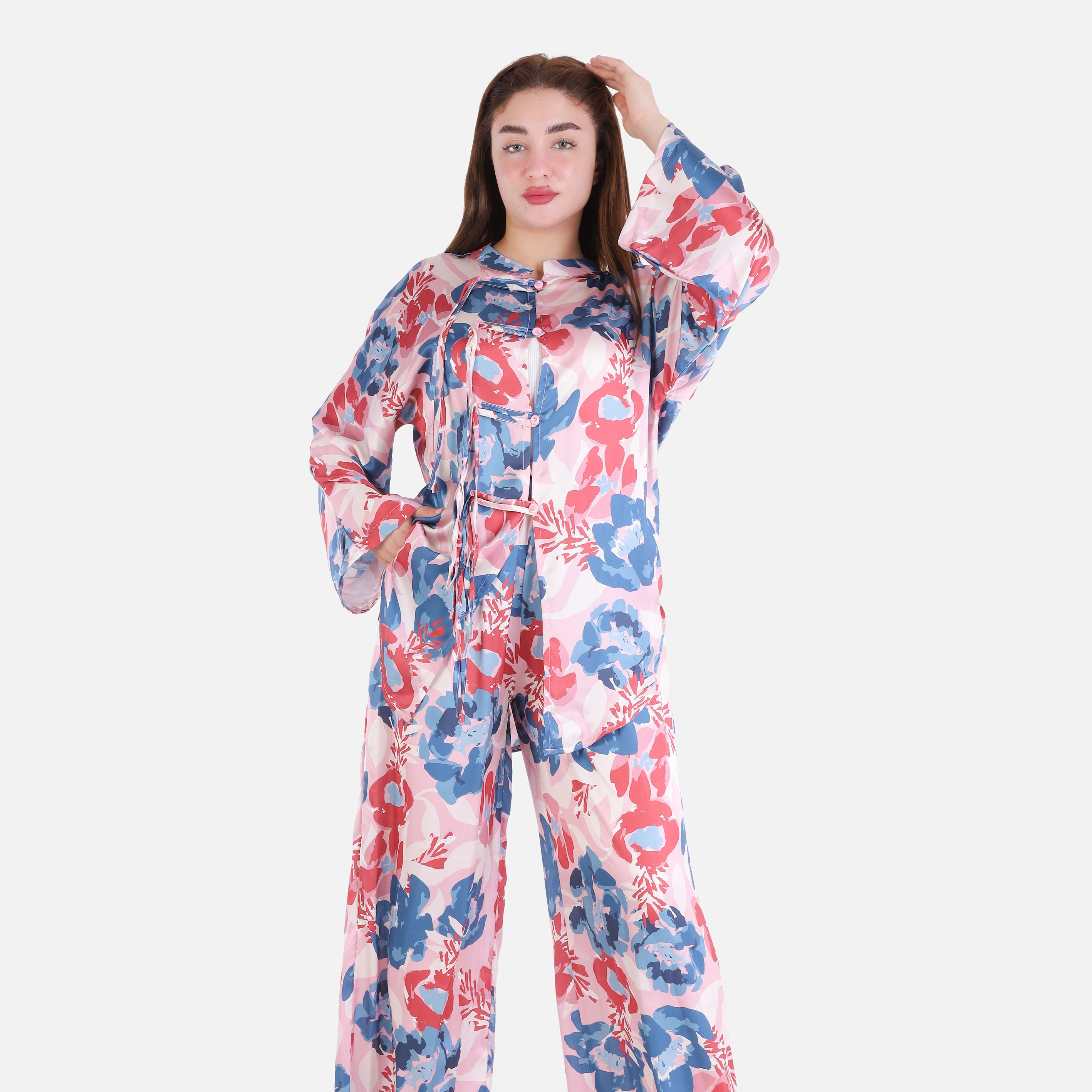 Stain Floral Printed Chinese Inspired Set 2014/275